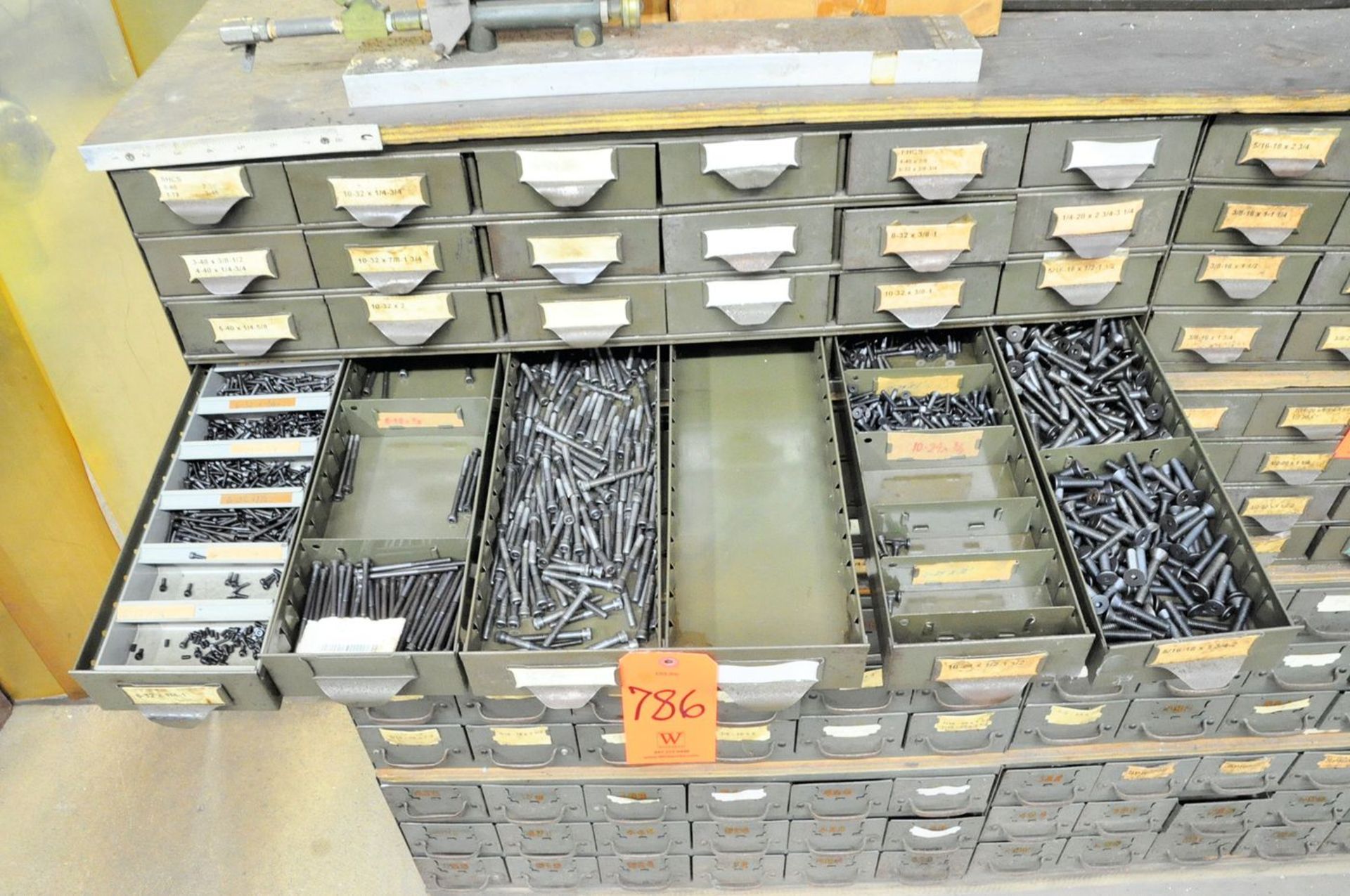 Lot - (84) Organizer Bins with Bolt and Screw Hardware Contents - Image 5 of 15