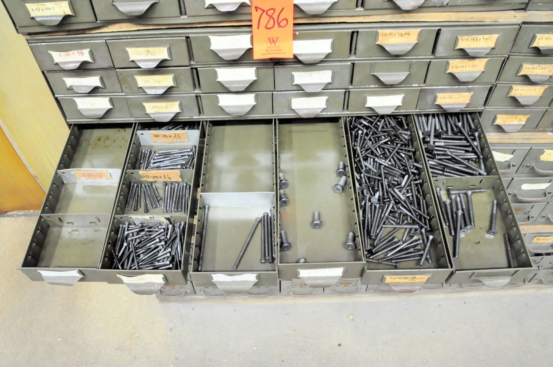 Lot - (84) Organizer Bins with Bolt and Screw Hardware Contents - Image 9 of 15