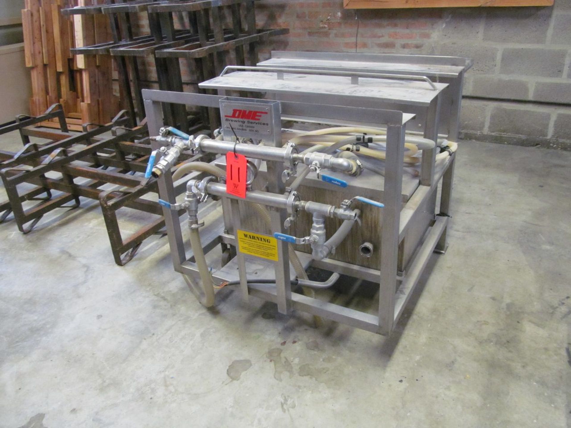 DME Brewing Services Keg Washer/Filler; 150 degree F / 65 degee C Max. Temp; 230v, 60hz, 3 phase