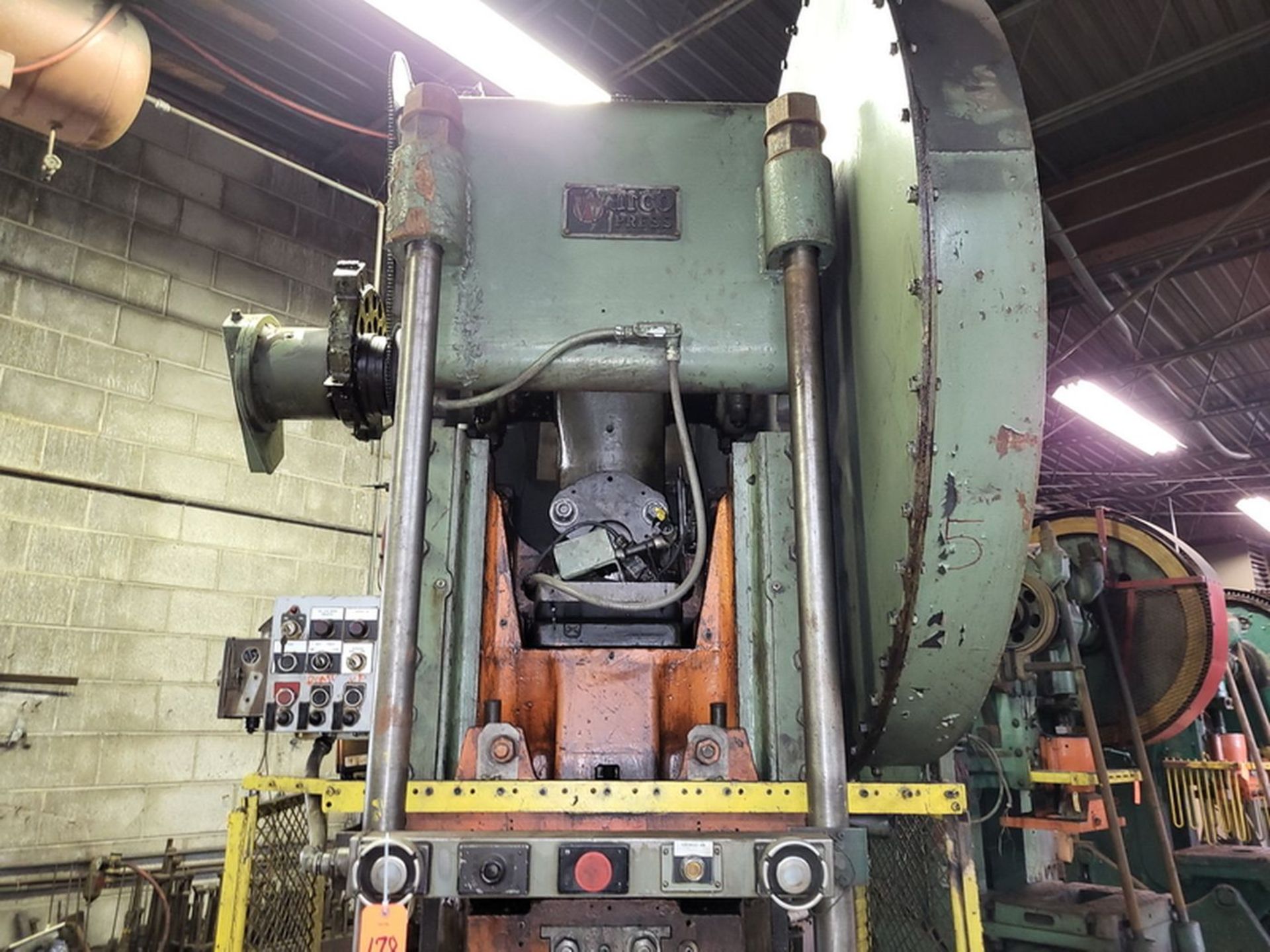 Warco 150-Ton Cap. Model 150 O.B.I. Punch Press, SN: 84119, Guarded, Air Clutch, Auto Adjust Motor - Image 5 of 5