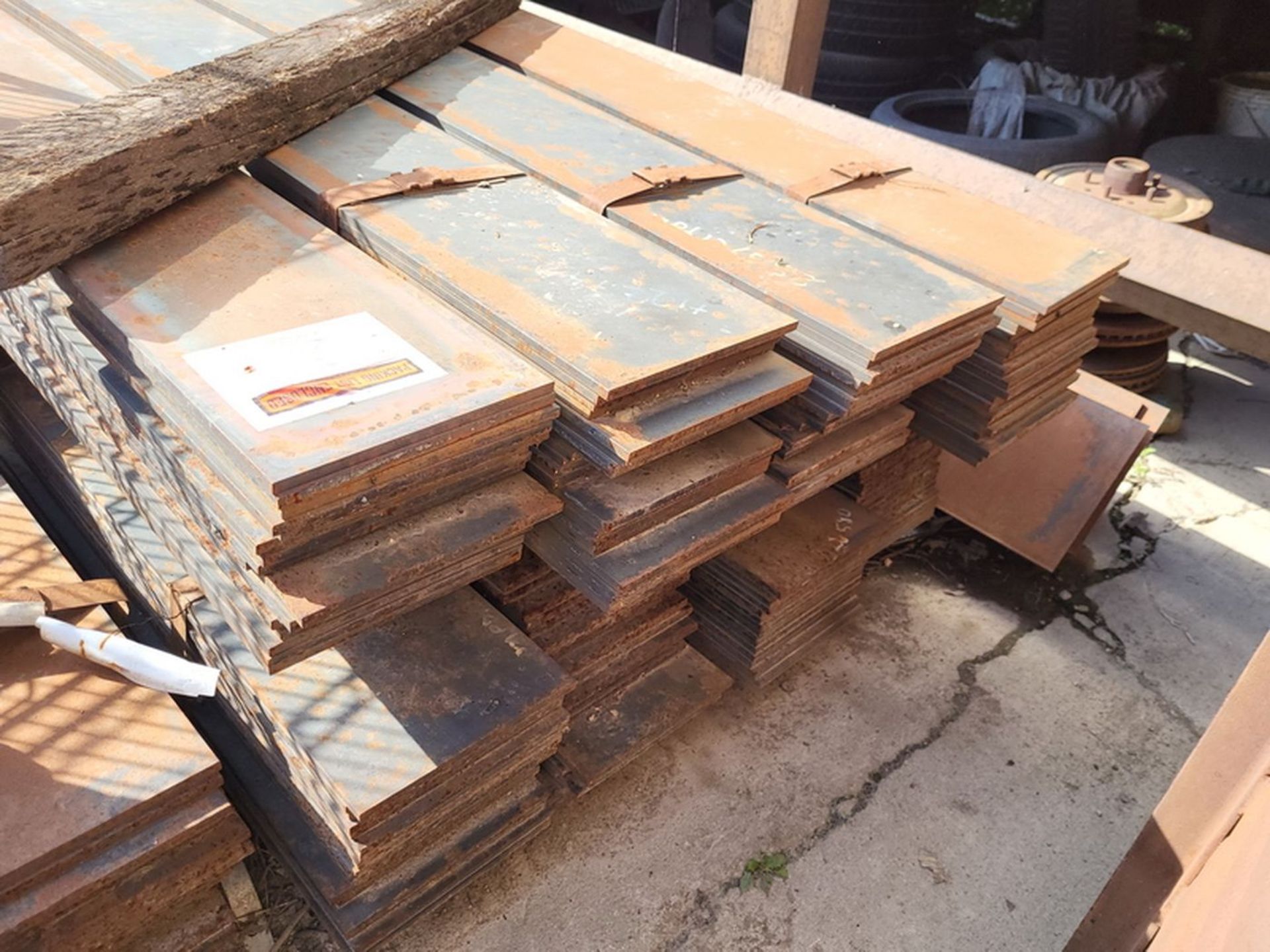 Lot - Approx. (175) 1095 Steel Plate Stock, Approx. Size 8.5 in. W x 20.5 ft. L x 3/8 in. Thick (