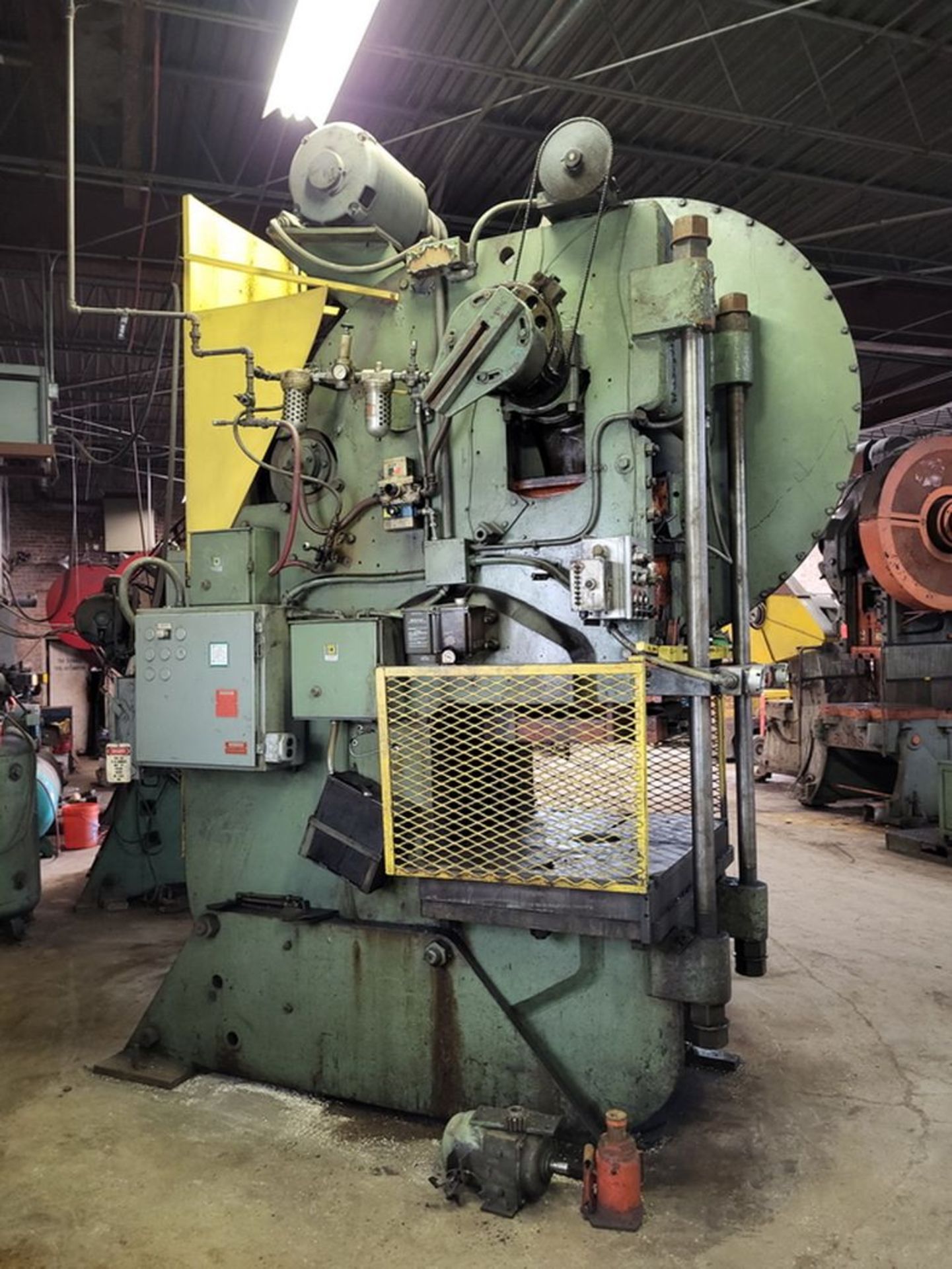 Warco 150-Ton Cap. Model 150 O.B.I. Punch Press, SN: 84119, Guarded, Air Clutch, Auto Adjust Motor - Image 2 of 5