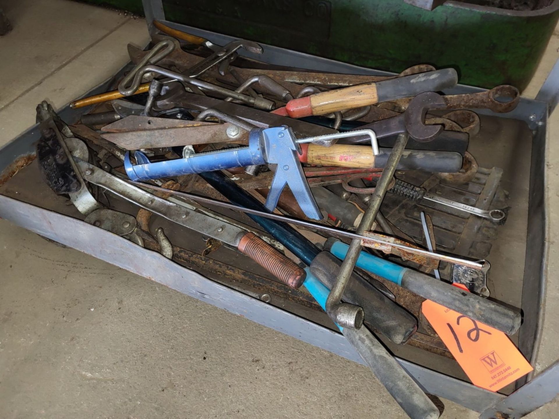 Lot - Approx. (35) Assorted Hand Tools, Includes Come-A-Long, Bolt Cutter, Weed Trimmers, Channel