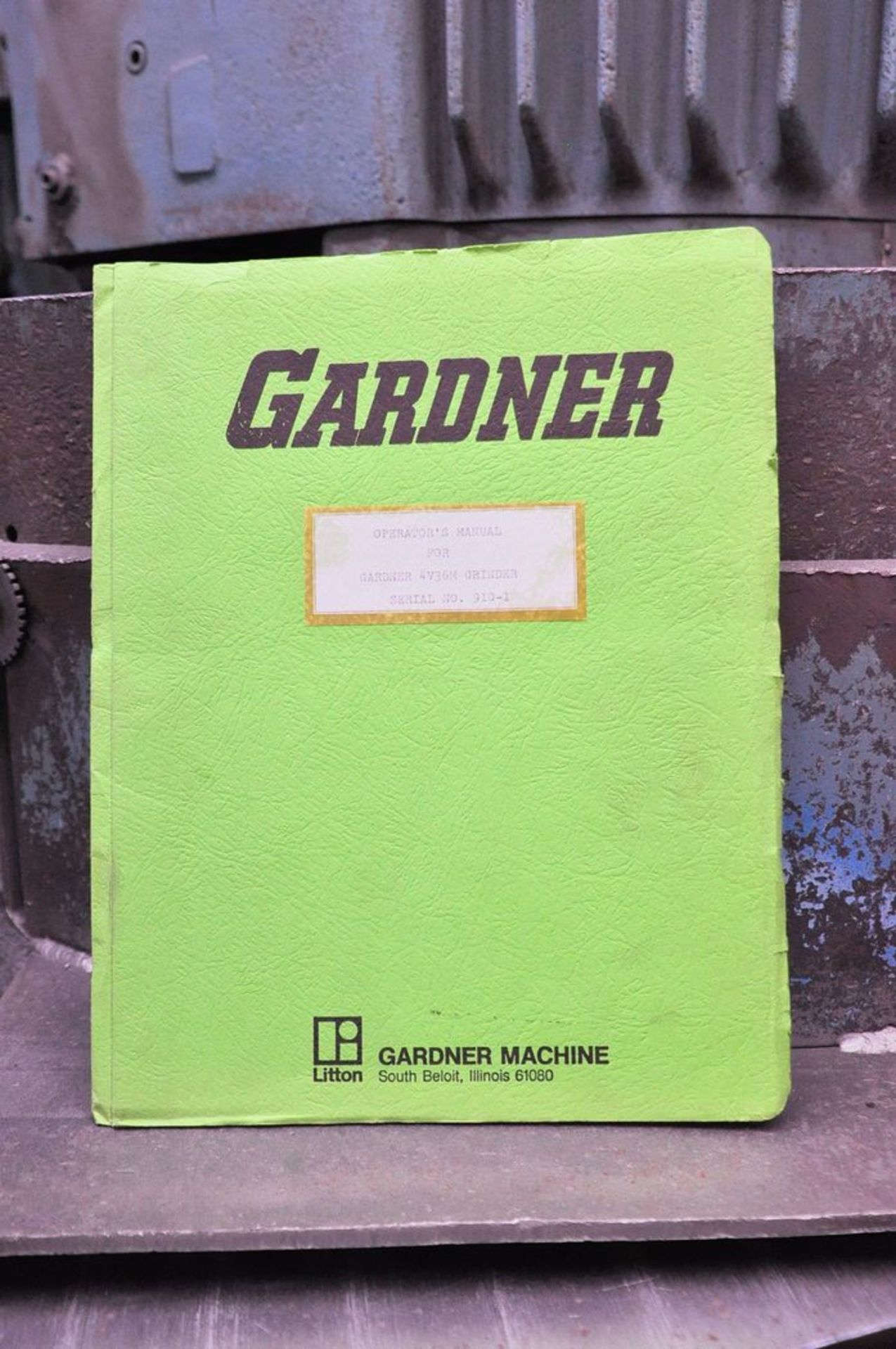 Gardner 36 in. Model 4V36M-36 Tandem Spring Grinder, S/N: 910-1; with Dresser, 25-HP Spindle Motors, - Image 9 of 10