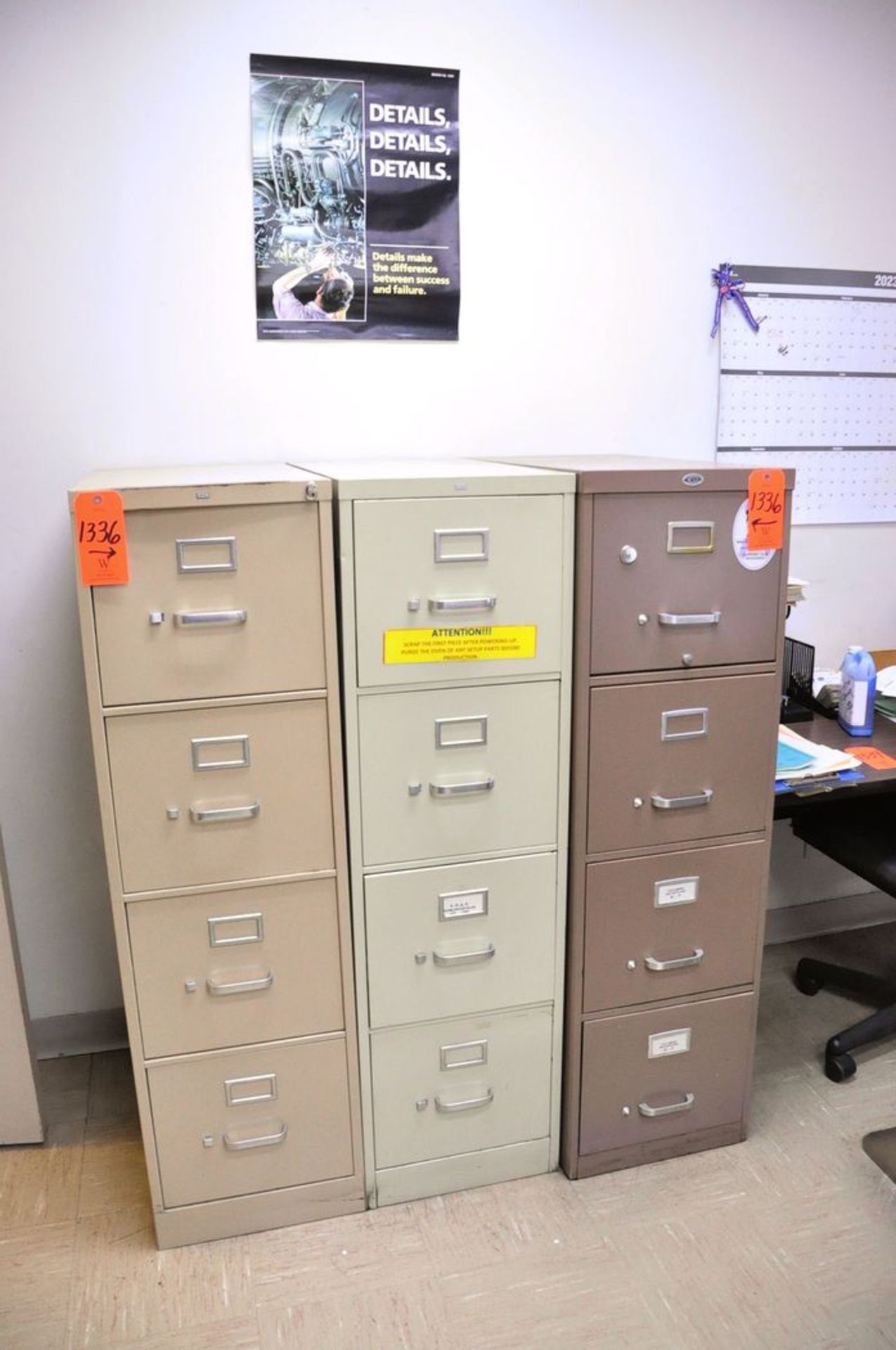 Lot - (10) 4-Drawer File Cabinets (Removal Cost : N/C) - Image 2 of 3