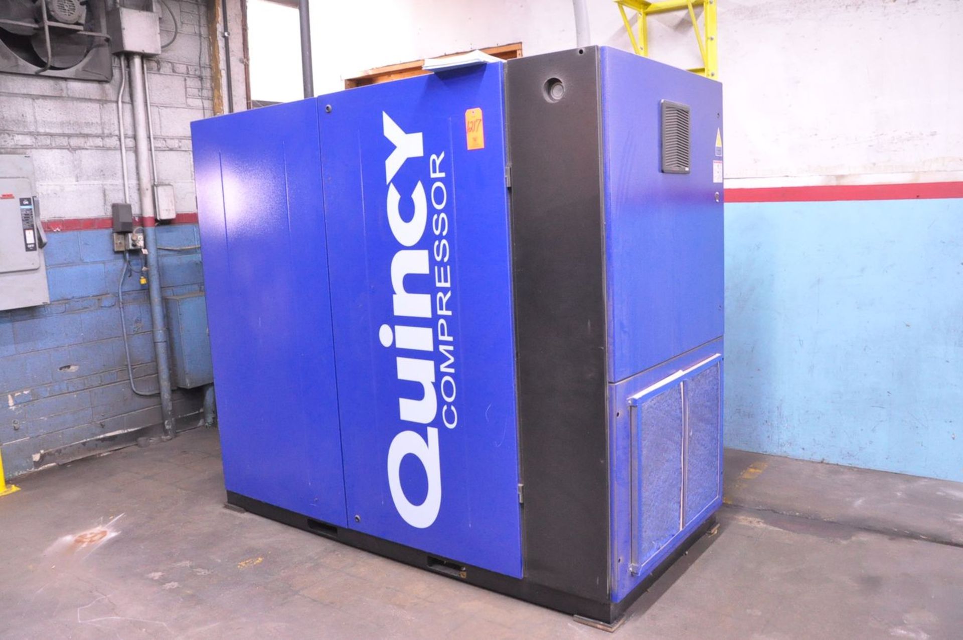 Quincy 75-HP Model QGV-75A150 Rotary Screw Air Compressor, S/N: UTY305489; with 9,900 Hrs. (at - Image 2 of 4