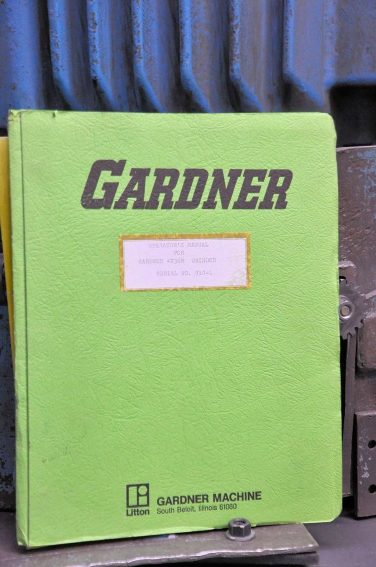 Gardner 36 in. Model 4V36M-36 Tandem Spring Grinder, S/N: 910-2; with Dresser, 25-HP Spindle Motors, - Image 4 of 5