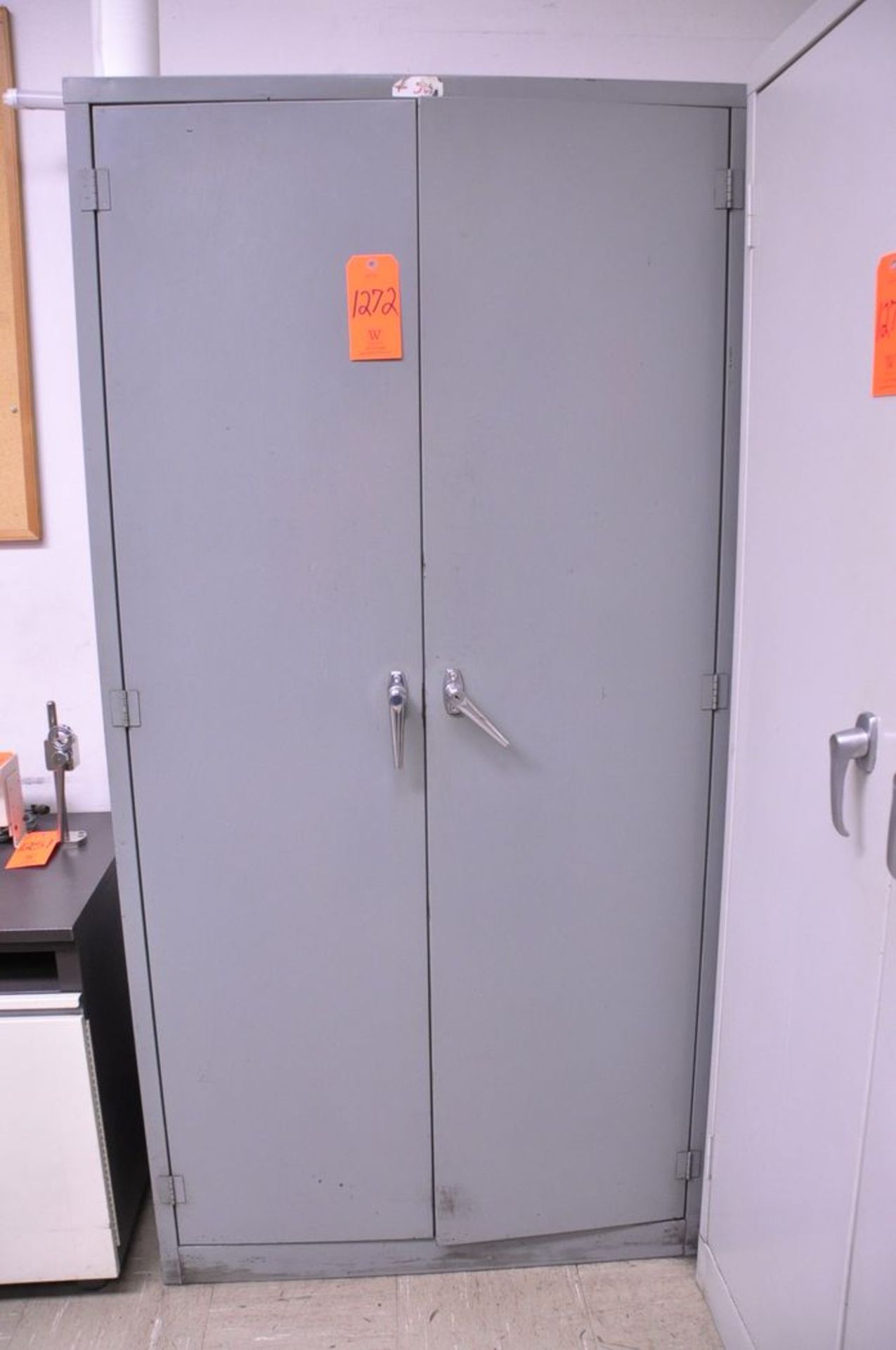 2-Door Supply Cabinet with Spring Gage Fixtures (Removal Cost : $50)