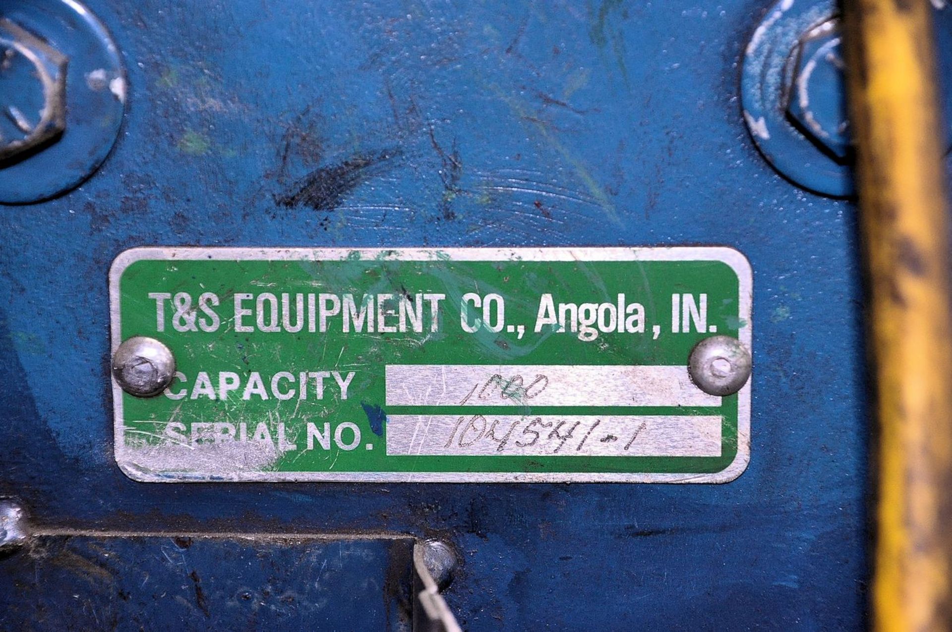 T & S 1,000 lb. Drum Dumper, S/N: 104541-1; 36 in. (Asset #: 278) (Removal Cost : $50) - Image 3 of 3
