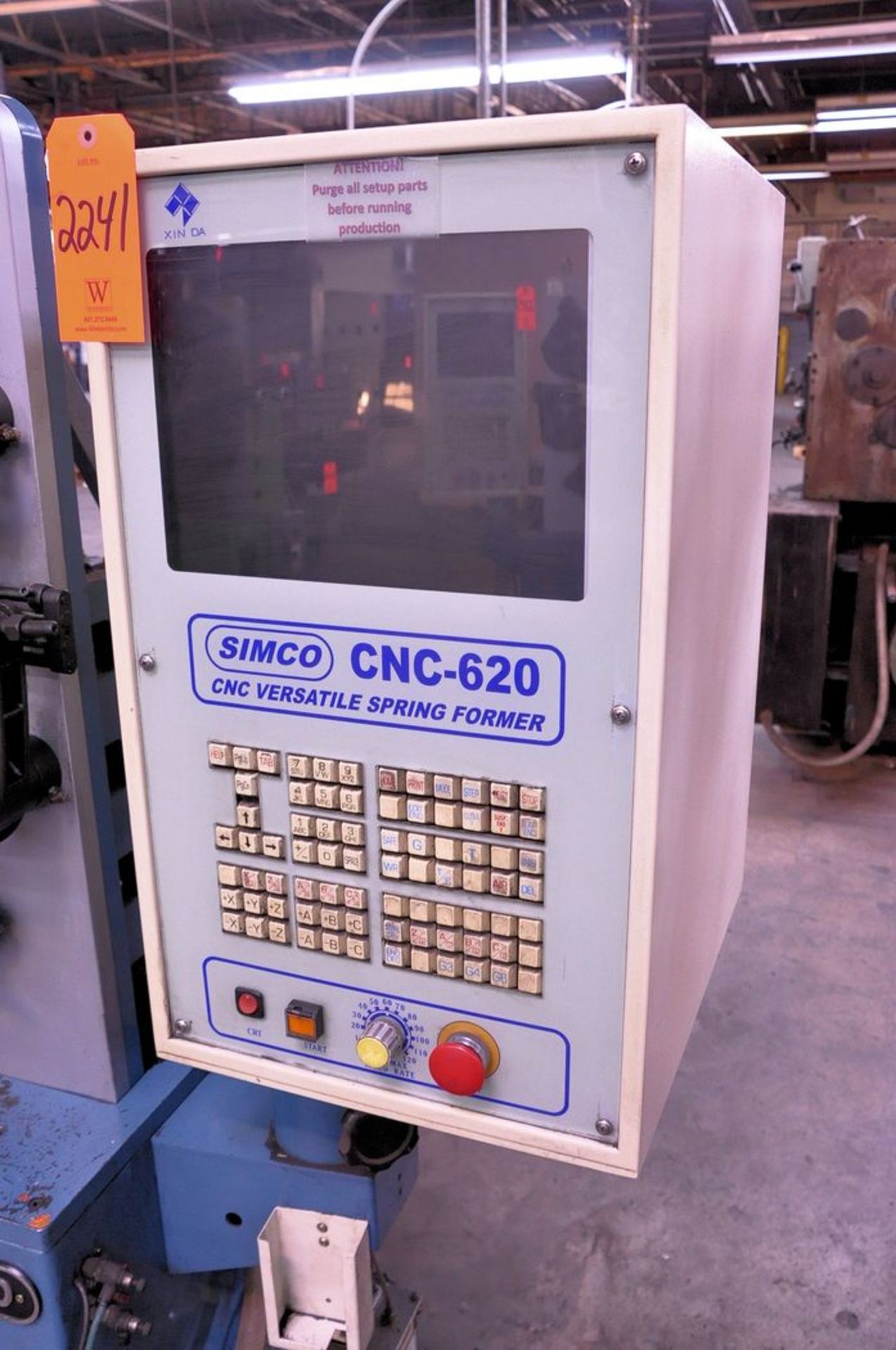 Simco 3-Axis Model CNC-620ER CNC Wire Former, S/N: 661641 (2001); with Rotary Quill, 2-Plane - Image 3 of 7