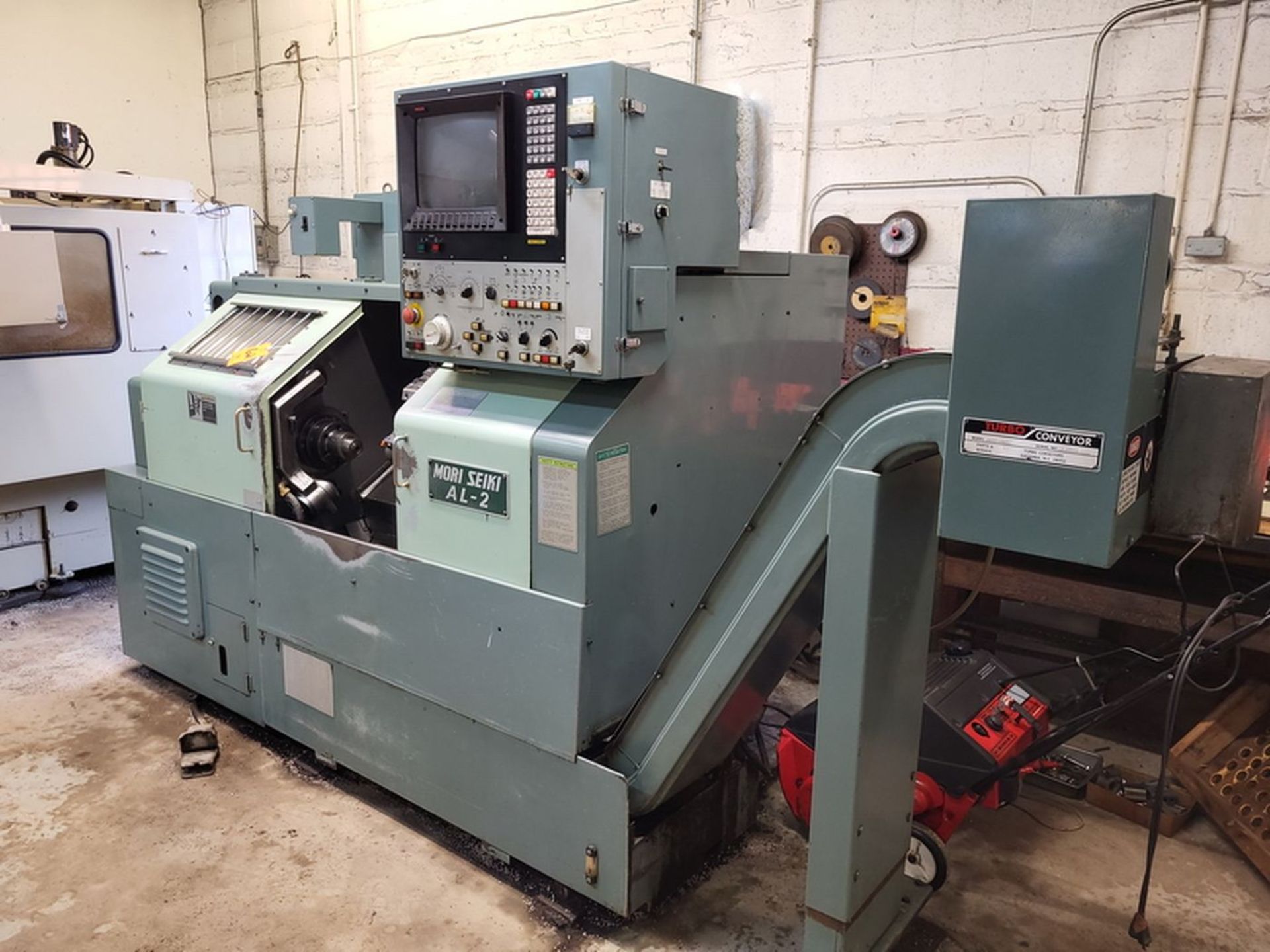 Mori Seiki Model AL-2ATM CNC Lathe, S/N: 937; with 8-Position Turret, Collet Chuck, Tool Setter, - Image 3 of 13