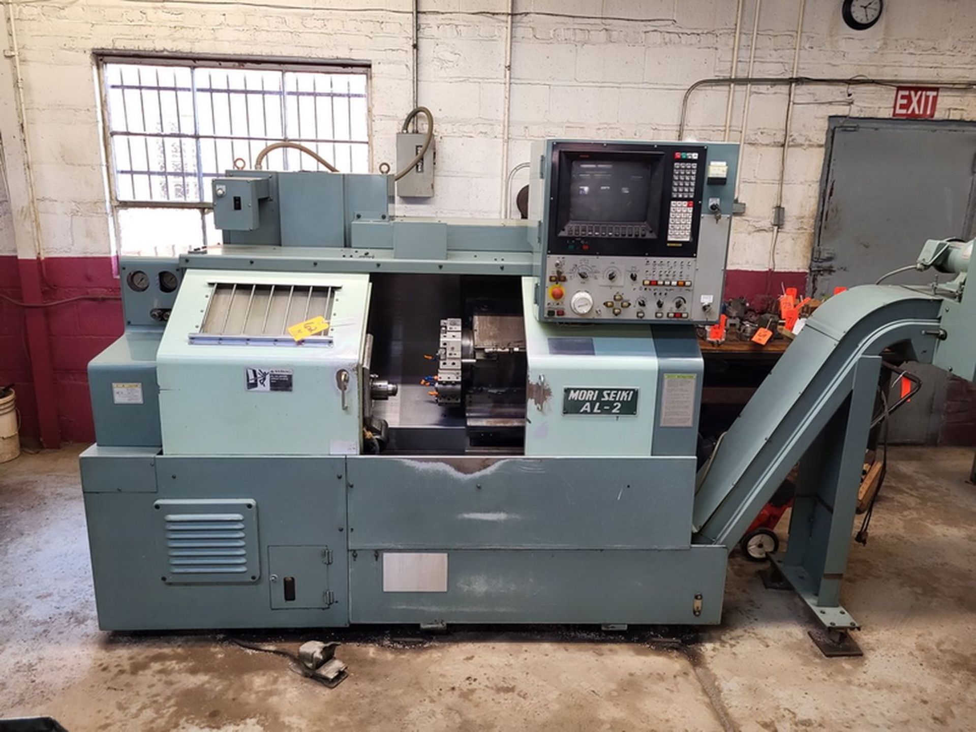 Mori Seiki Model AL-2ATM CNC Lathe, S/N: 937; with 8-Position Turret, Collet Chuck, Tool Setter,