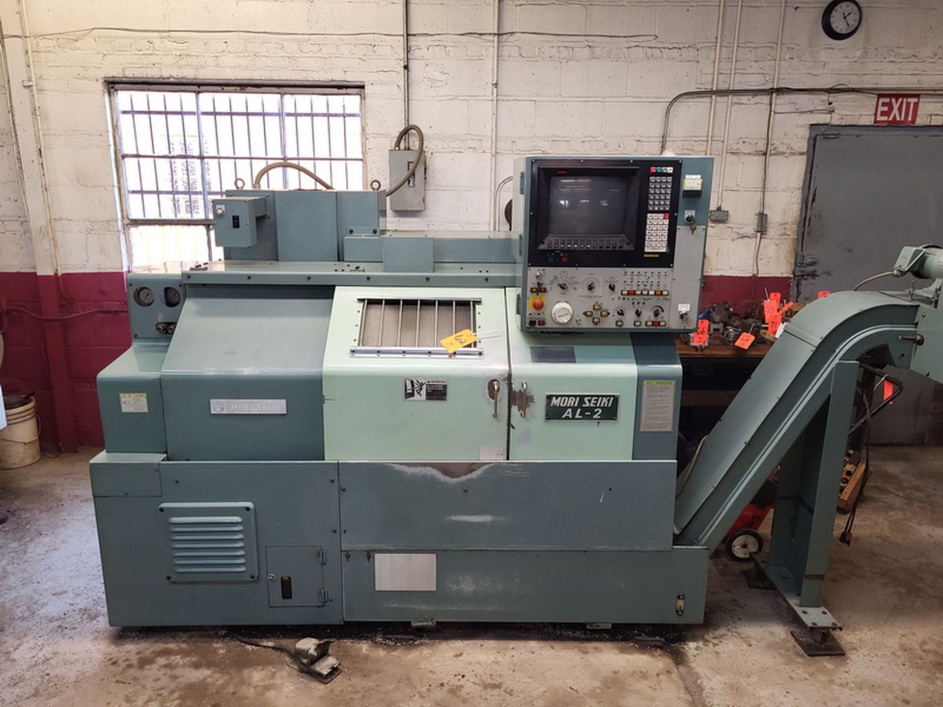Mori Seiki Model AL-2ATM CNC Lathe, S/N: 937; with 8-Position Turret, Collet Chuck, Tool Setter, - Image 2 of 13