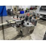 Front and Back Automatic Labeler, 4 in. x 9' Table Top Belt Conveyor (Removal Cost : $150)