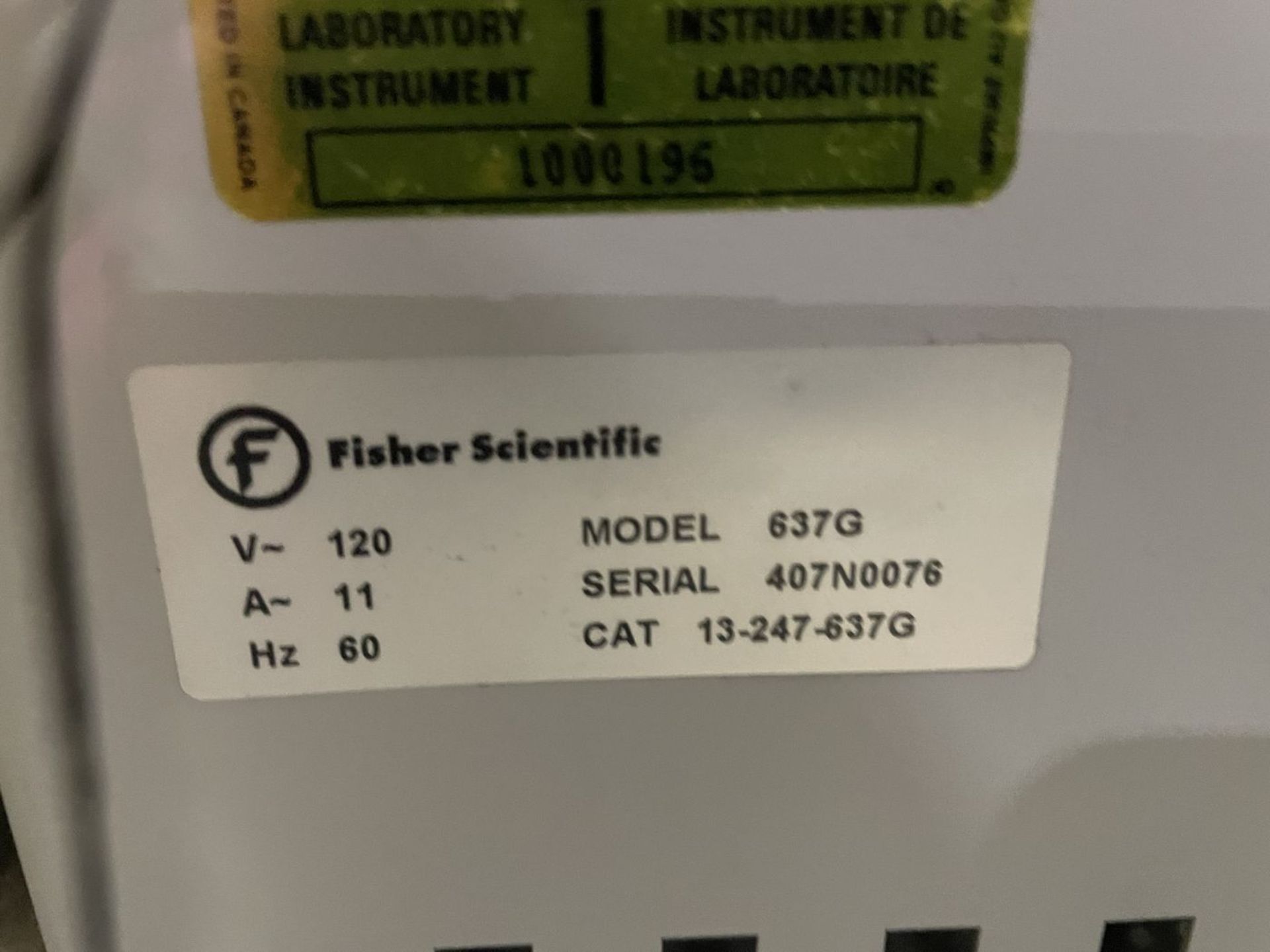 Fisher Scientific Iso-Temp Oven Model 637G, S/N: 407N0076, Catalog Number 13-247-637G (Removal - Image 2 of 2