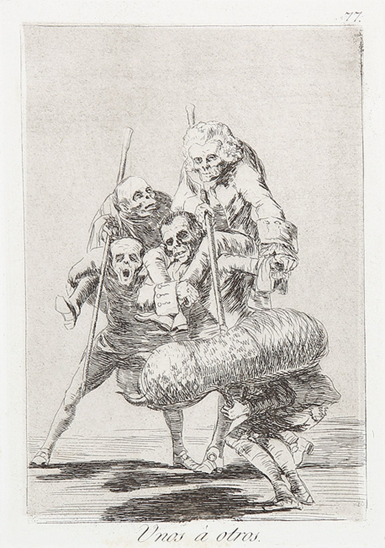 FRANCISCO DE GOYA Y LUCIENTES: Unos à otros.