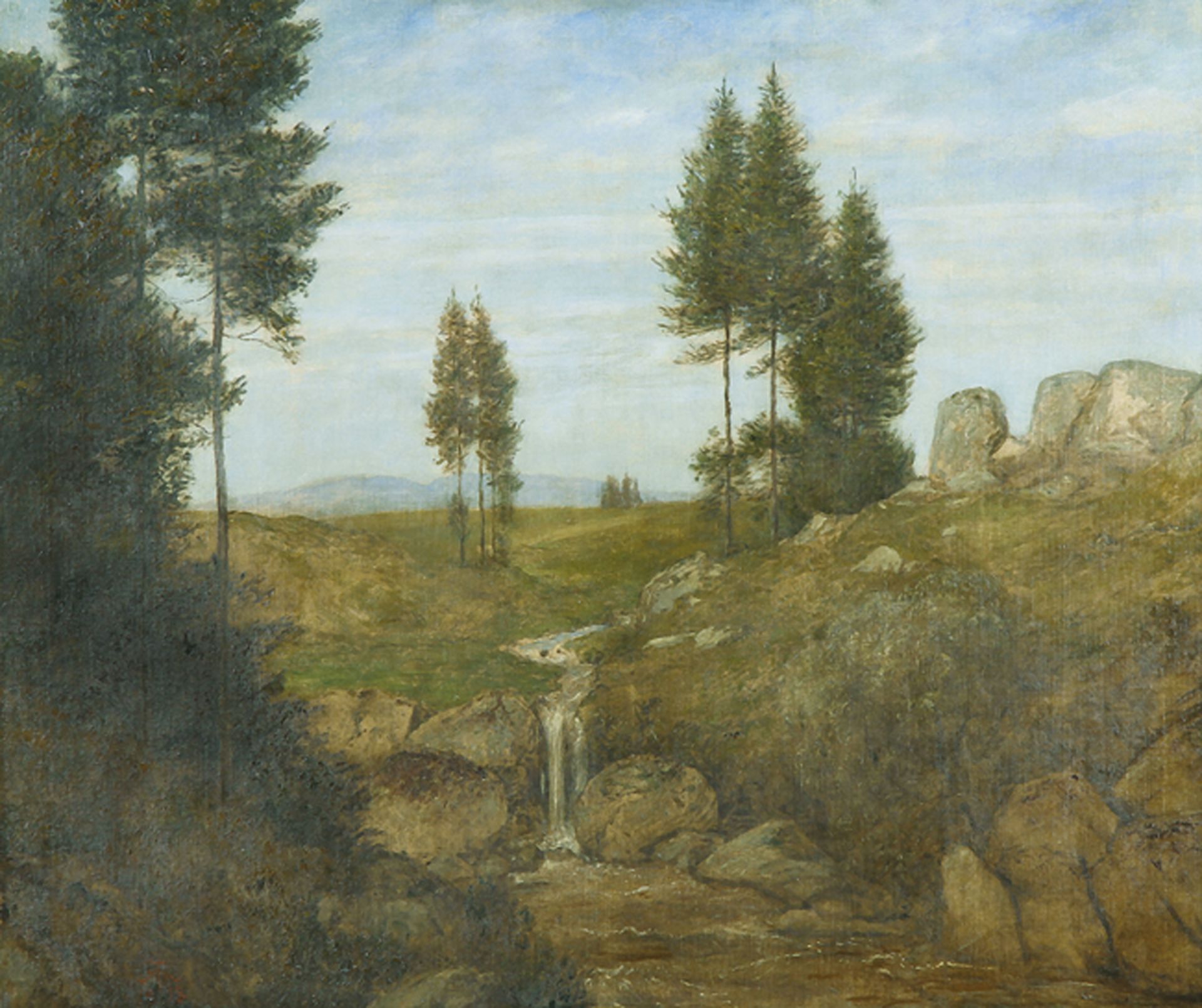 HANS THOMA: Schwarzwaldtal bei Bernau.