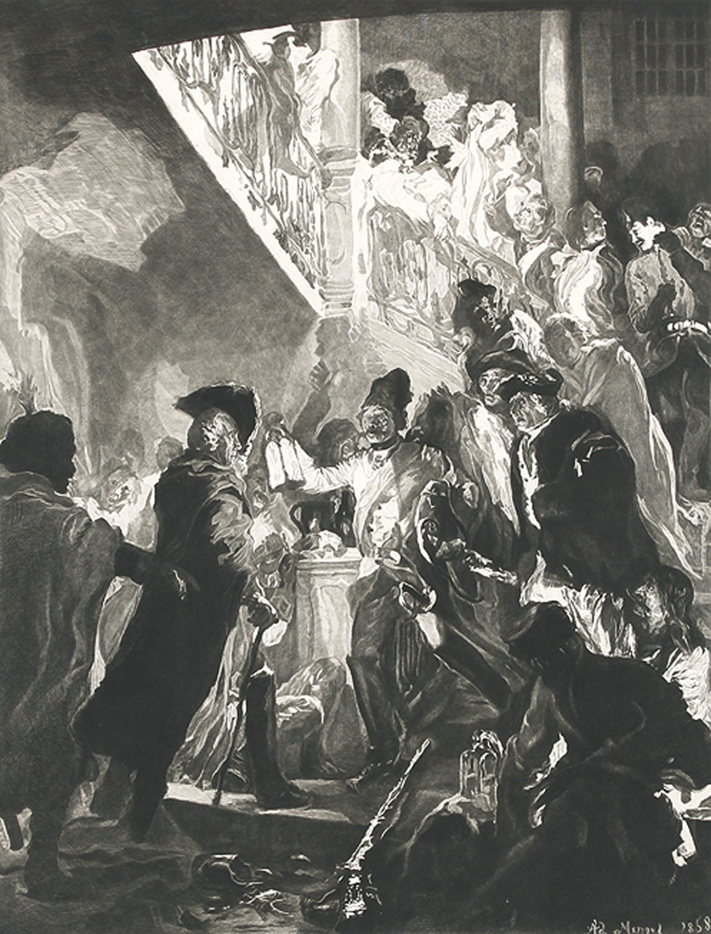 ADOLPH VON MENZEL: Bonsoir, Messieurs!