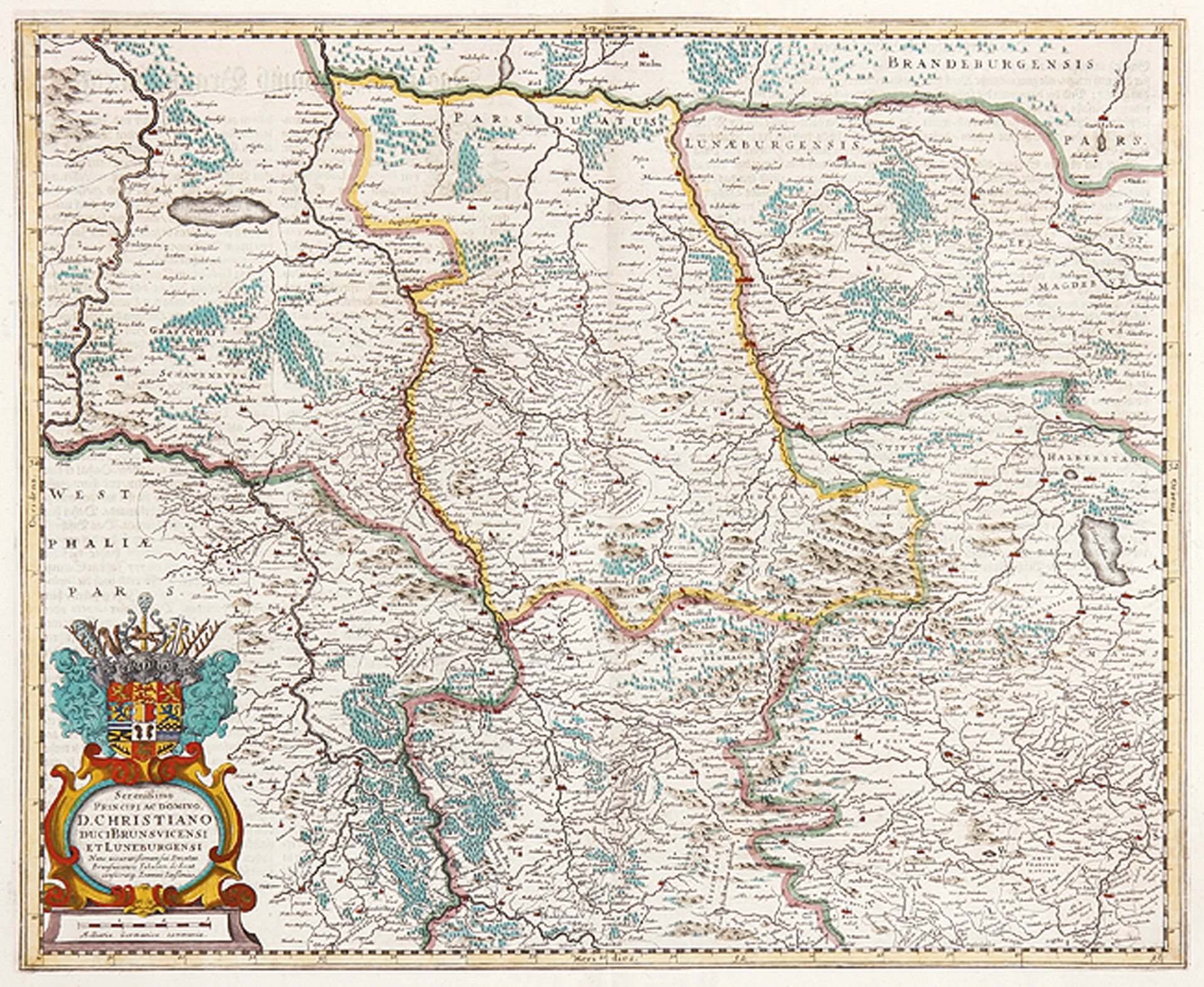 KARTOGRAPHIE - DEUTSCHLAND:  „Serenißimo Principi ac Domino, D. Christiano ... sui Ducatus Brunsuic