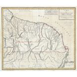 KARTOGRAPHIE - FRANZÖSISCH GUAYANA - SURINAME: „Carte de la Guiane Francaise et Hollandaise“.