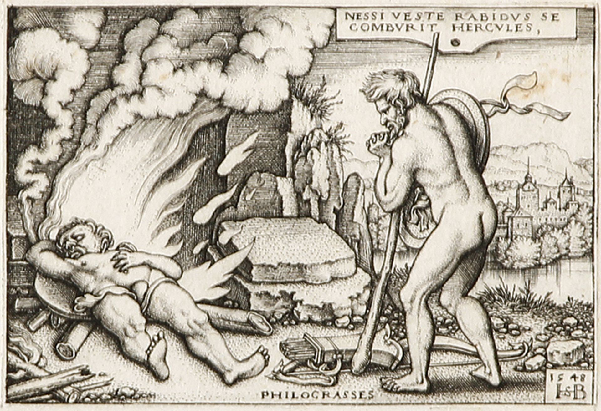 HANS SEBALD BEHAM: Der Tod des Hercules.
