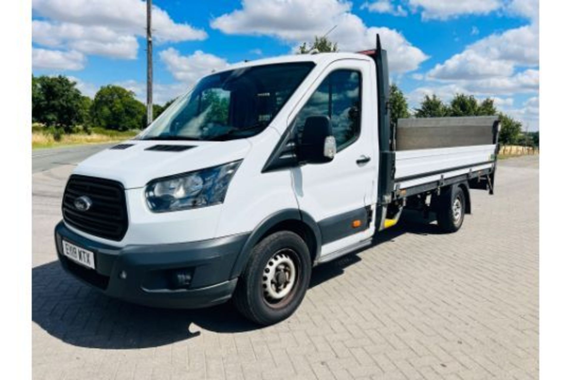 (RESERVE MET) FORD TRANSIT 2.0TDCI "130BHP" 14 FT ALLOY DROPSIDE TRUCK -2018 - 18 Reg - Image 3 of 20