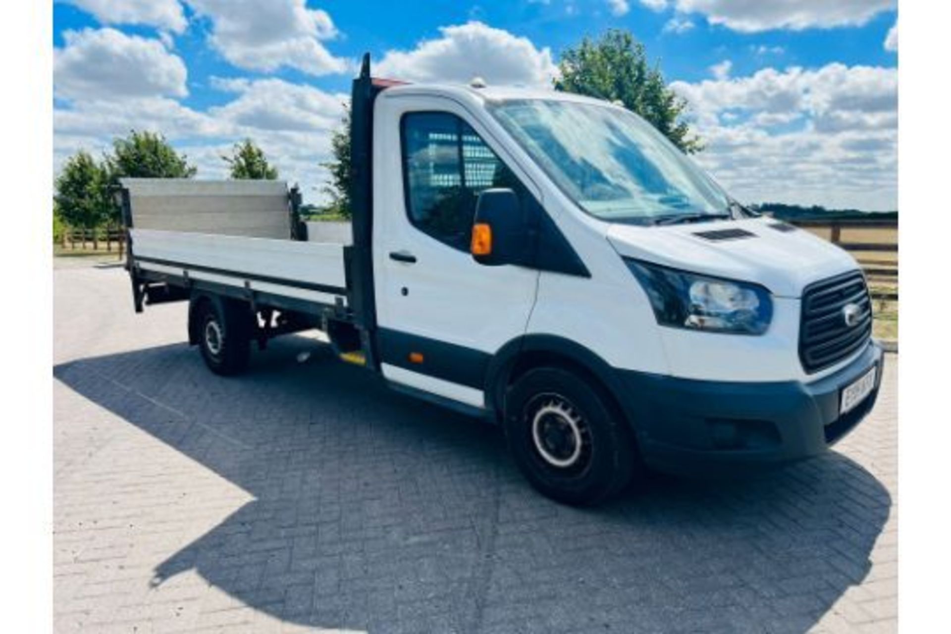 (RESERVE MET) FORD TRANSIT 2.0TDCI "130BHP" 14 FT ALLOY DROPSIDE TRUCK -2018 - 18 Reg