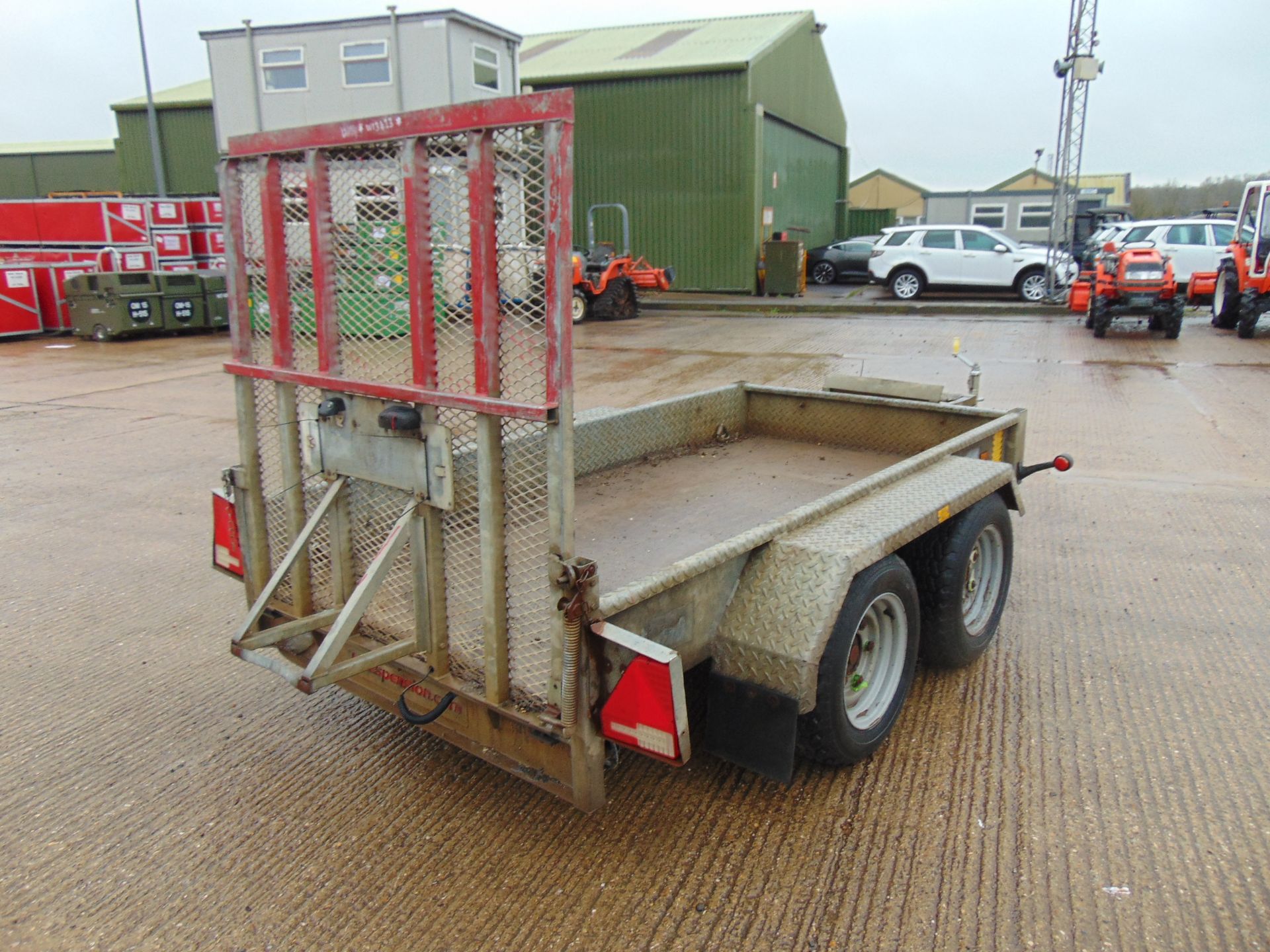 Indespension 2.7 Tonne Twin Axle Plant Trailer c/w Ramps - Image 6 of 15