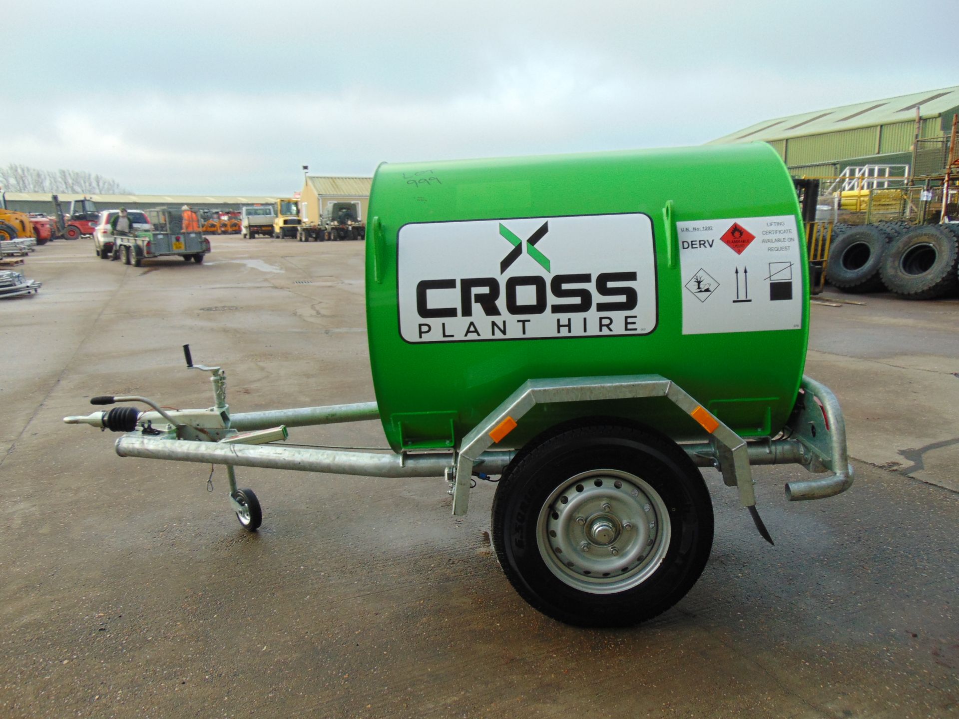 Cross Plant Single Axle 1000 Litre Towable Bunded Fuel Bowser - Image 7 of 23