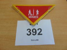 10 x unused British Army Minefield Marker Signs