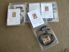 5 x Clansman Racal Frontier Headsets / Communication System