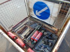 Warning Sign, Battery Trays, Tent Pegs etc
