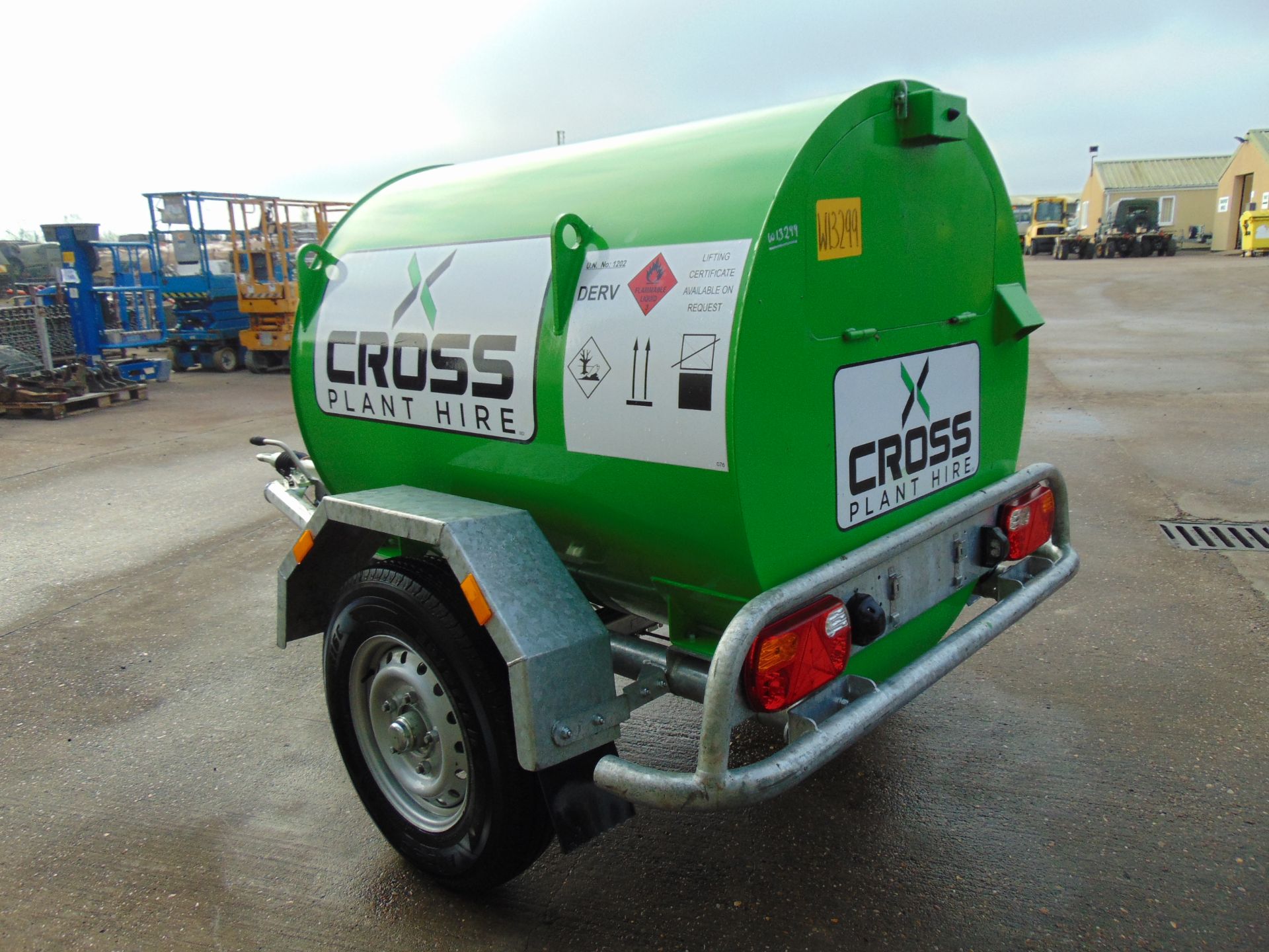 Cross Plant Single Axle 1000 Litre Towable Bunded Fuel Bowser - Image 8 of 23