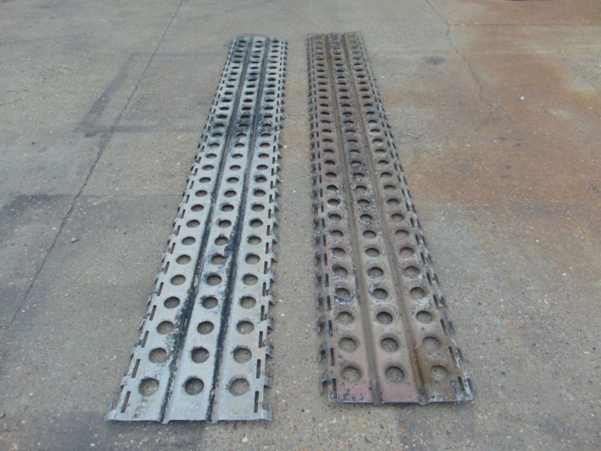 UK MoD 2x 10ft PSP Aluminium Marston Mats - Image 2 of 7