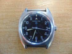 V Rare Hamilton W10 British Army Service Watch 523 Broad Arrow with Nato Marks, Date 1973