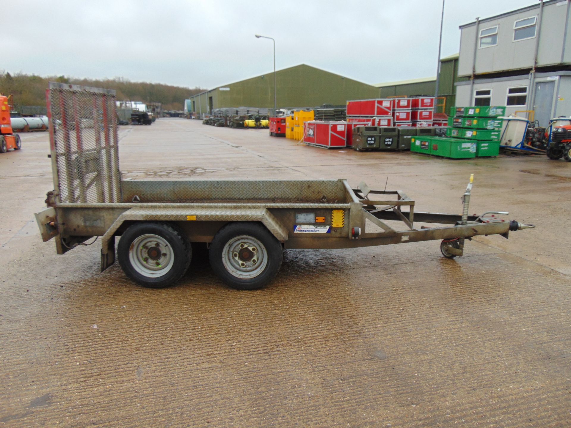 Indespension 2.7 Tonne Twin Axle Plant Trailer c/w Ramps - Image 5 of 15