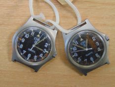 2X CWC 0552 R MARINES/ NAVY ISSUE SERVICE WATCHES NATO MARKS DATED 1990 *GULF WAR I*