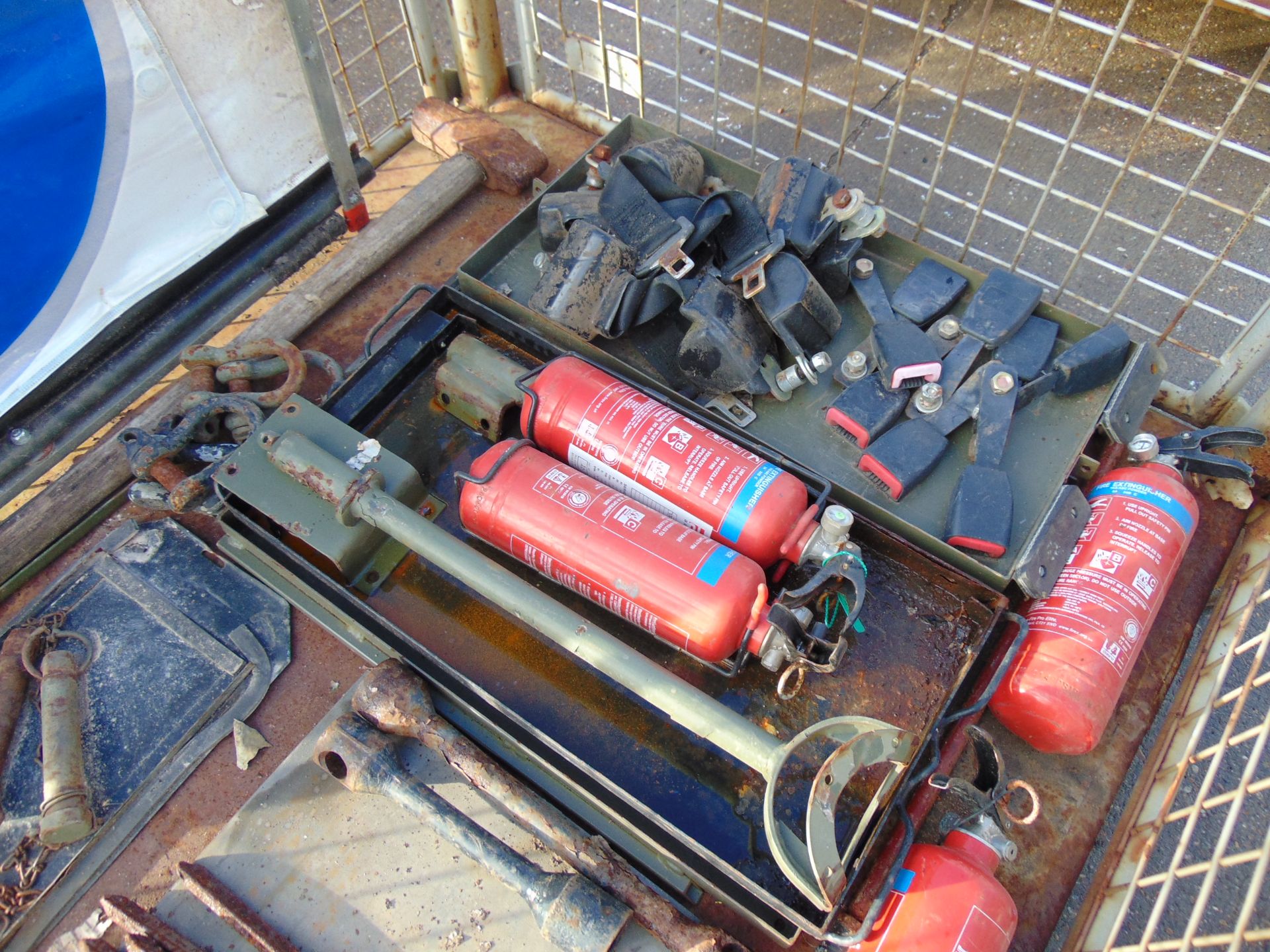 Warning Sign, Battery Trays, Tent Pegs etc - Image 3 of 3