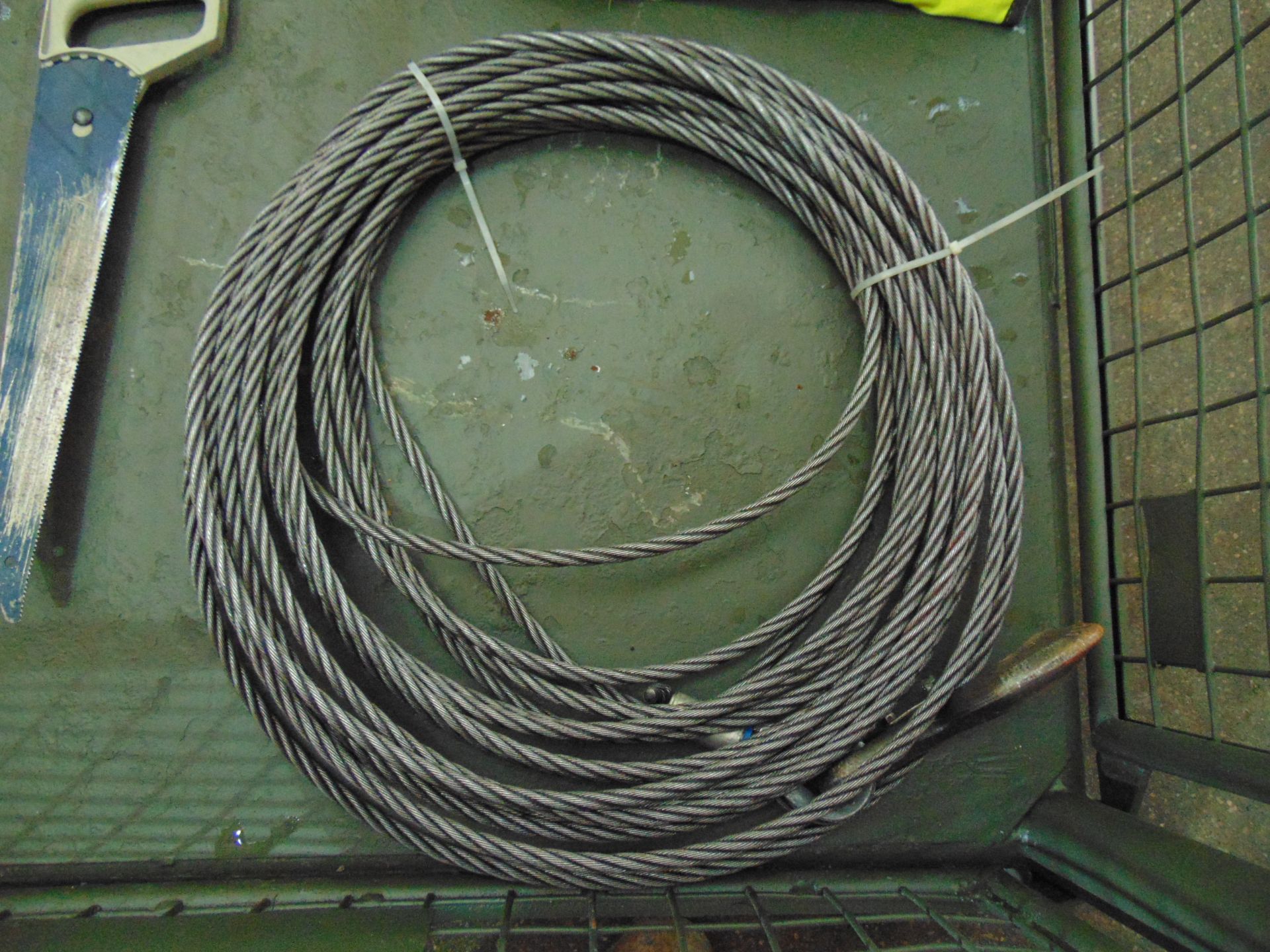 Tirfor Winch Wire Rope, Hi Viz Vests, Saw & Strops - Image 2 of 5