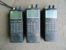 3 x Icom IC-R20 Handy All Mode Receiver Ideal for Amateur Ham Radio Etc