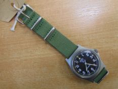 UNISSUED CONDITION CWC W10 BRITISH ARMY SERVICE WATCH NATO MARKINGS DATE 1998