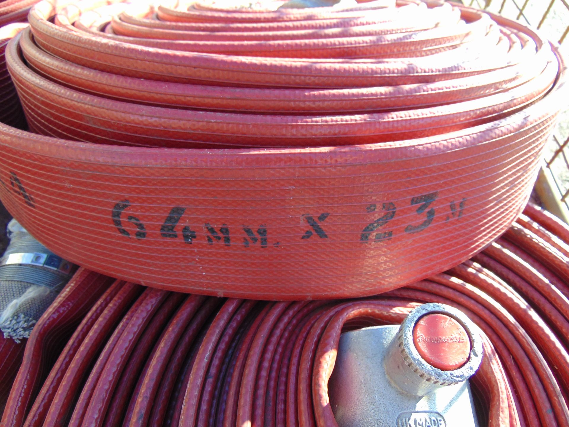 4 x Angus Layflat Fire Hoses with Couplings - Bild 3 aus 3