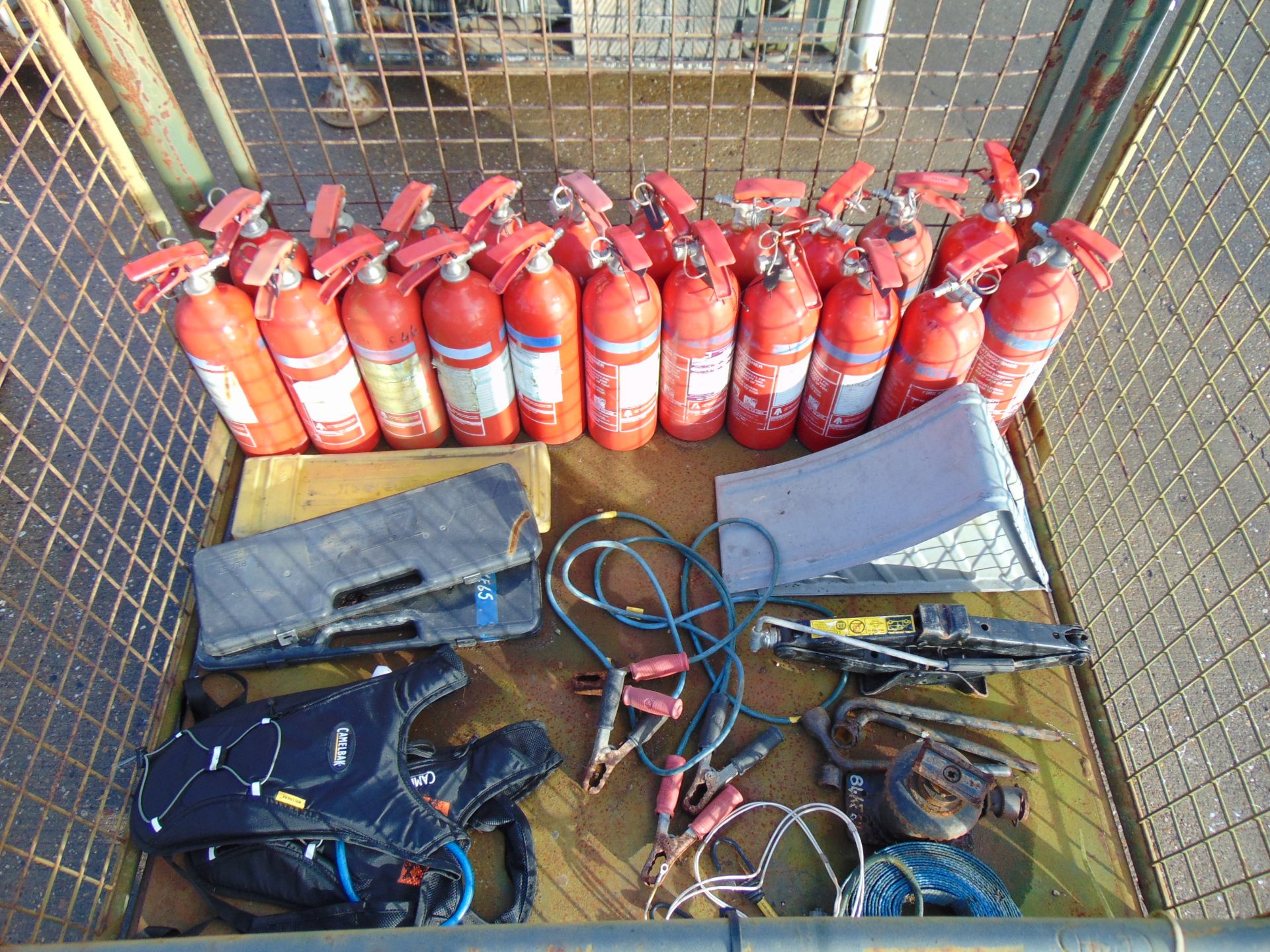 Fire Extinguishers, Camelbaks, Jump Leads, Jacks etc