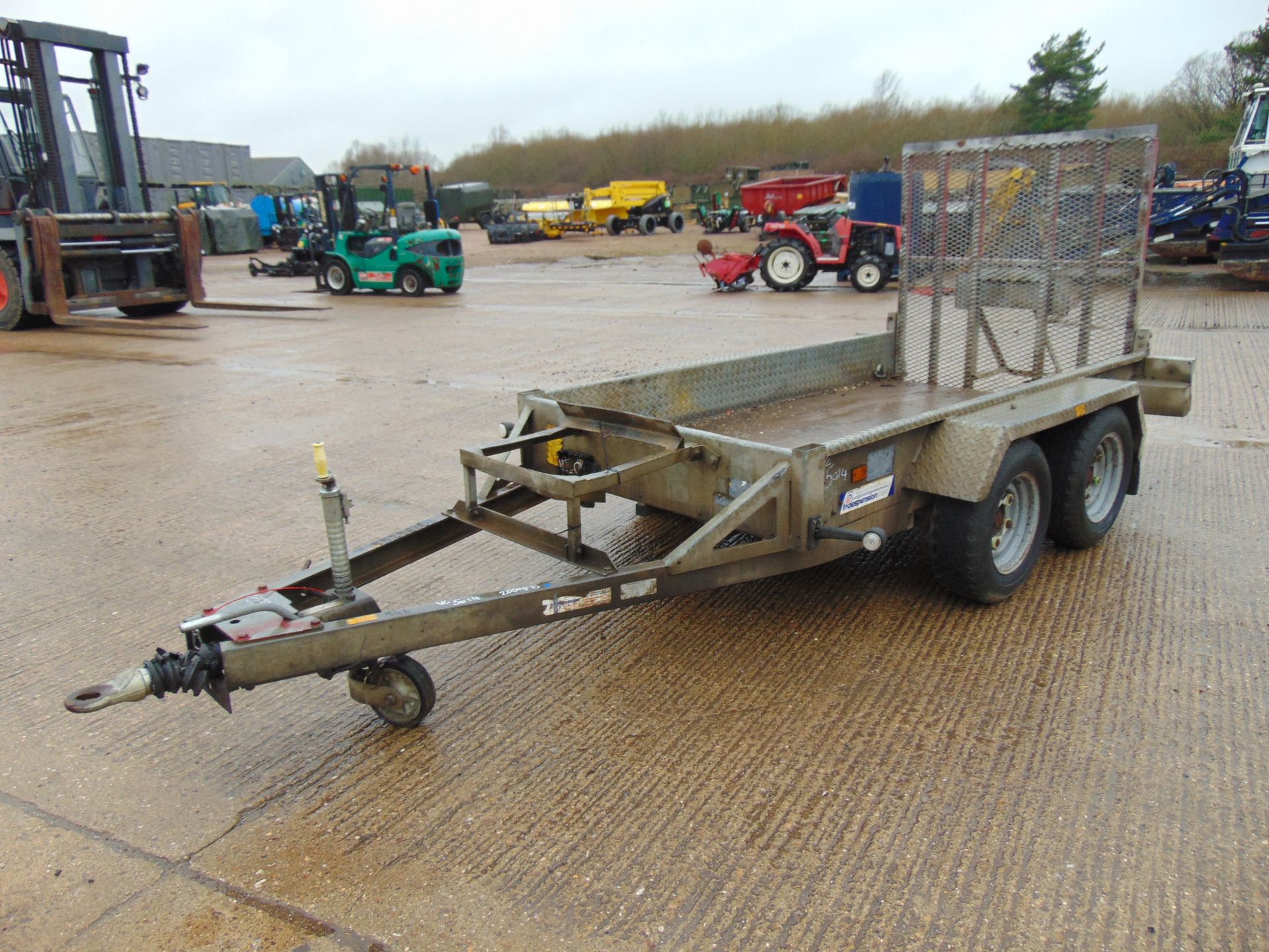 Indespension 2.7 Tonne Twin Axle Plant Trailer c/w Ramps - Image 3 of 15
