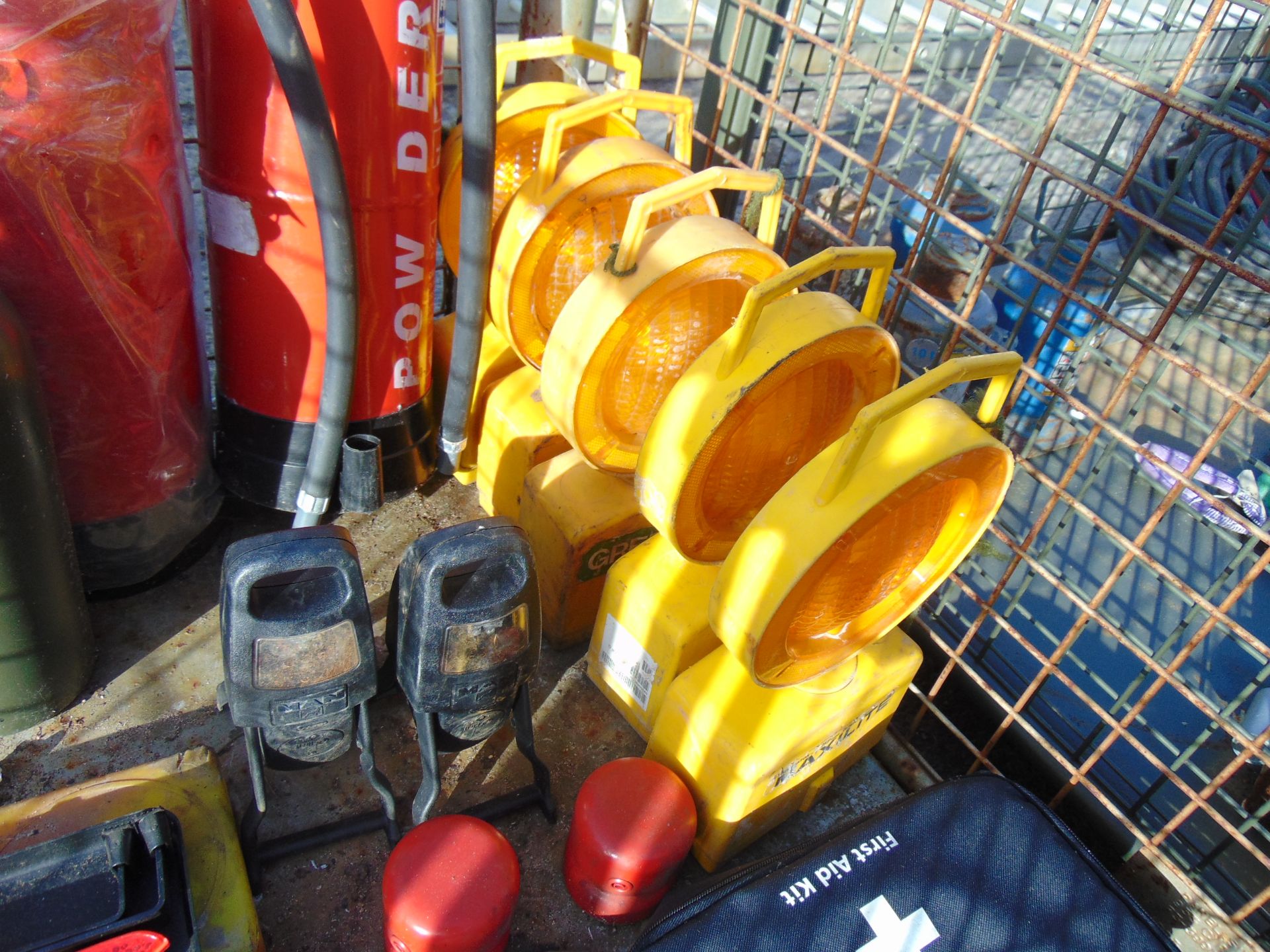 Fire Extinguishers, Amber Beacons, Jerry Can, Straps etc - Image 3 of 6
