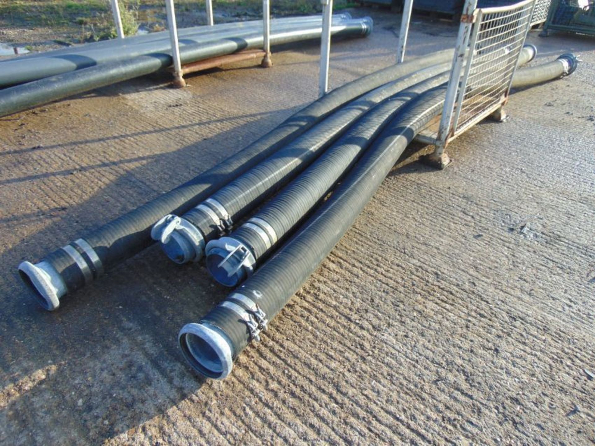4 x Heavy Duty Delivery hose Approx, 6m long 6" diameter
