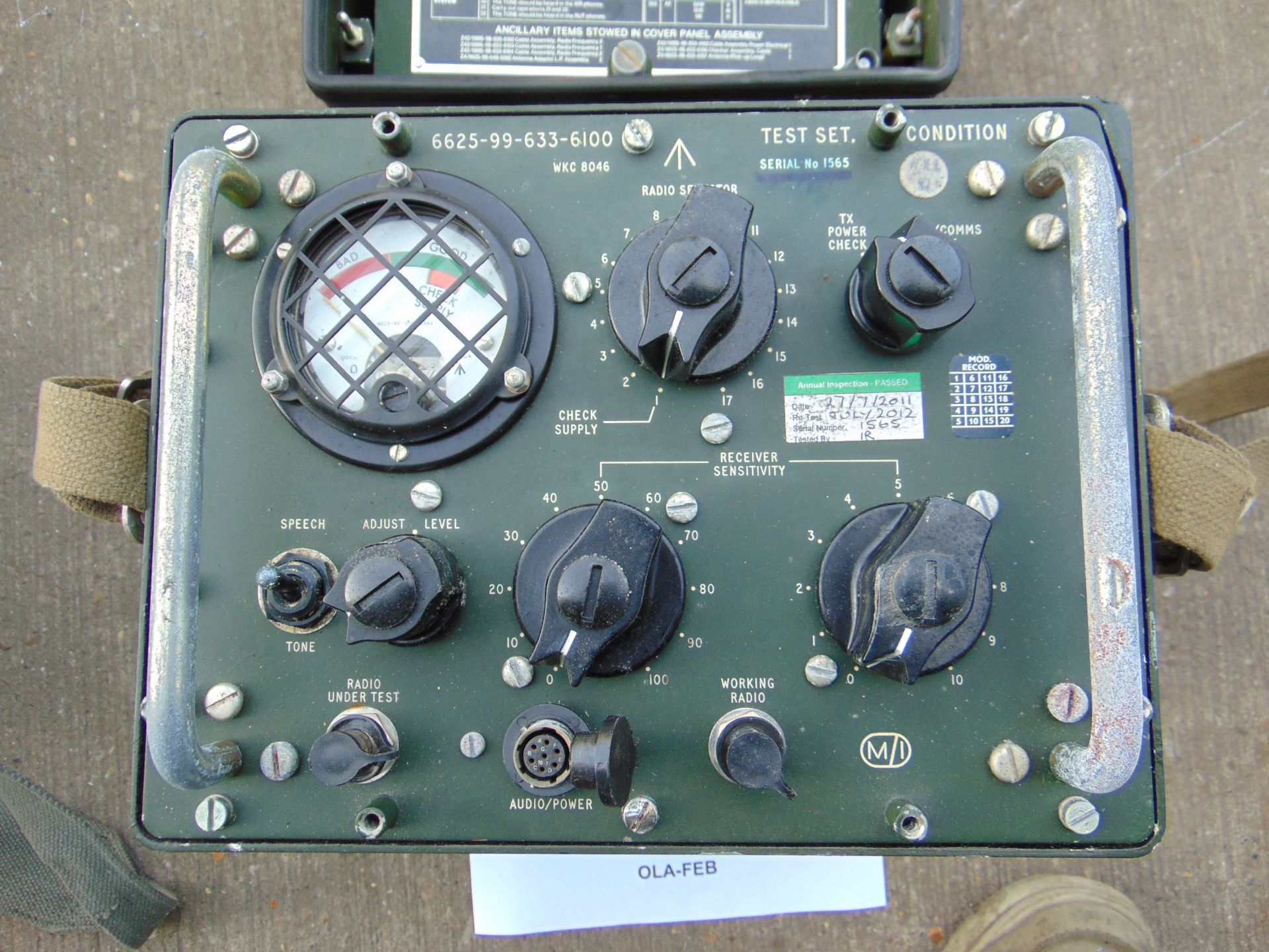 Clansman Test set Radio Condition c/w Leads etc - Image 2 of 3