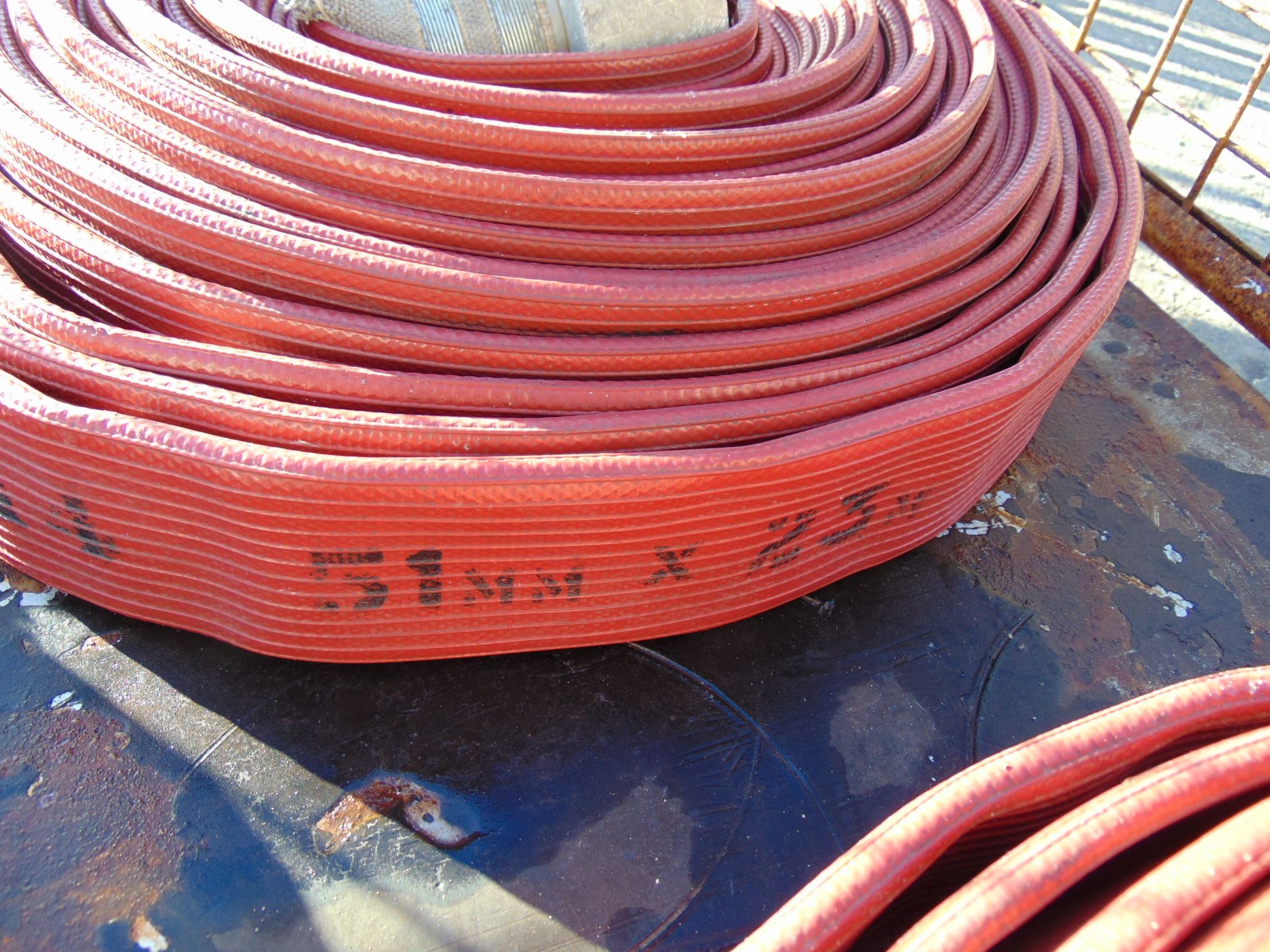 4 x Angus Layflat Fire Hoses with Couplings - Image 3 of 3