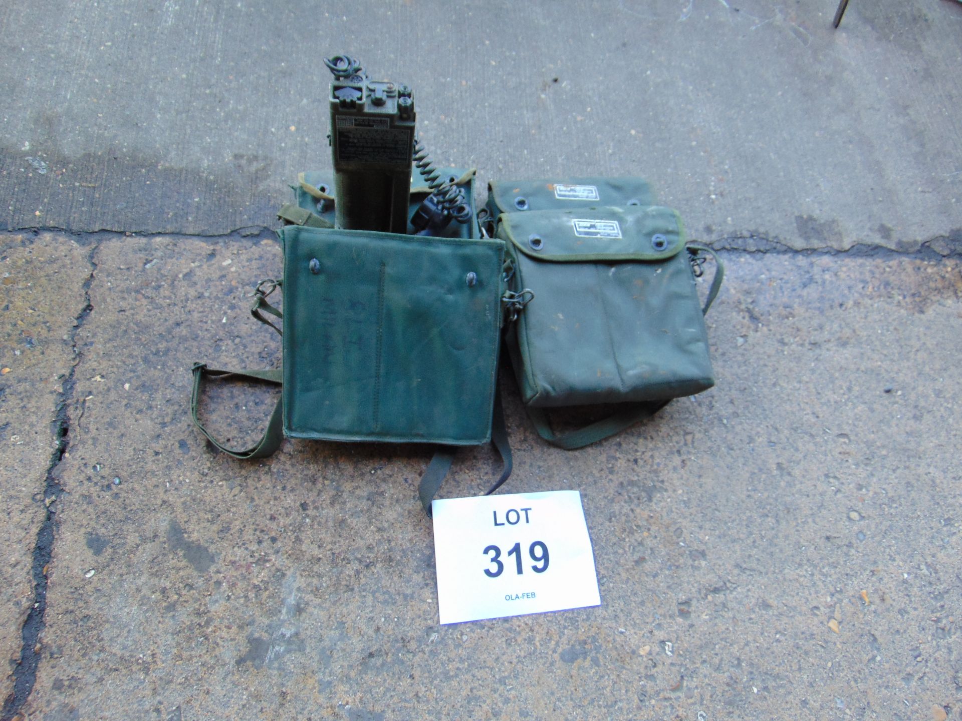 4x RACAL UK/PTC 404 Field Telephones in Pouches