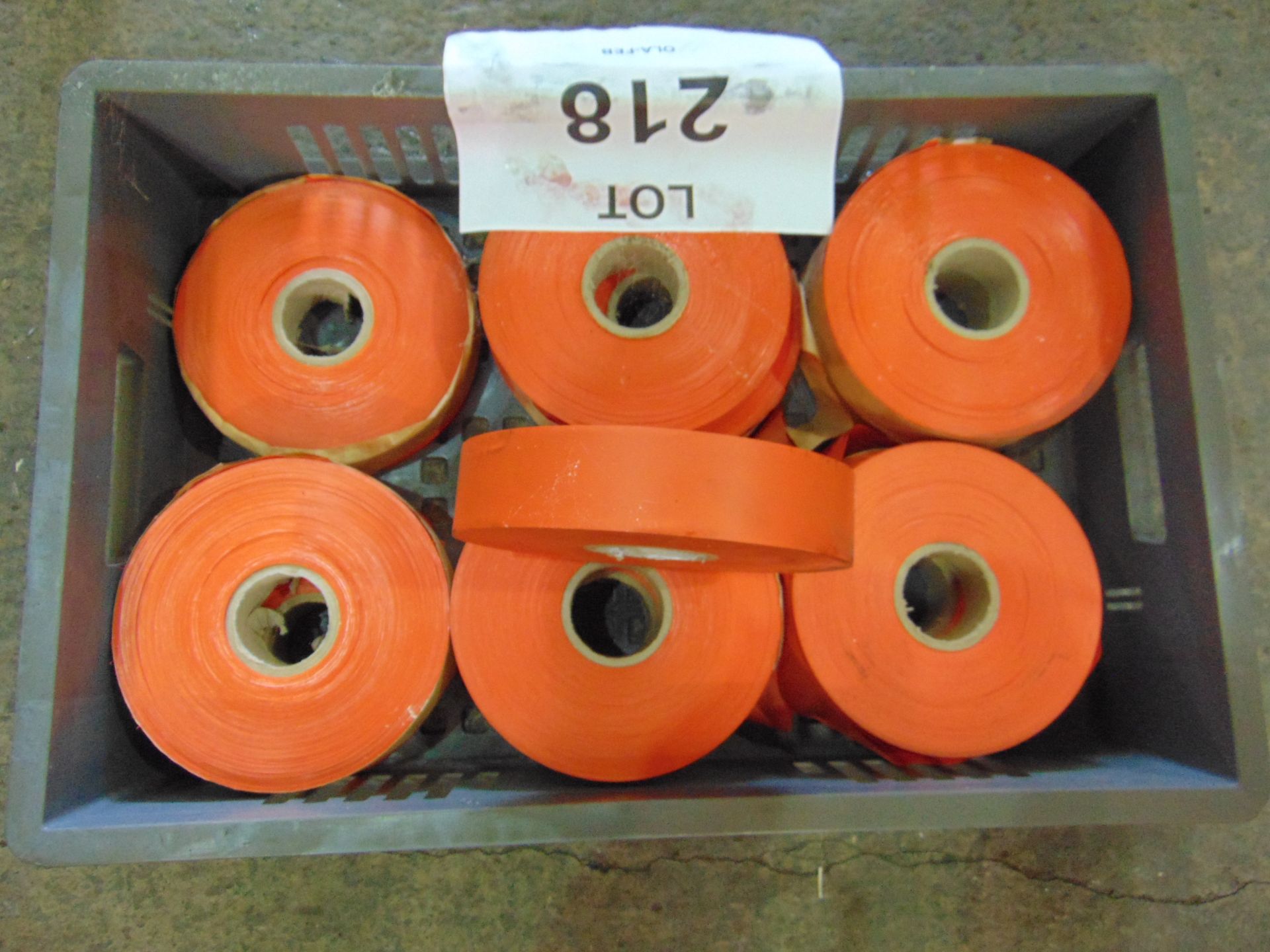 12x Unissued Rolls of Orange PVC Mine Tape as shown - Image 2 of 3